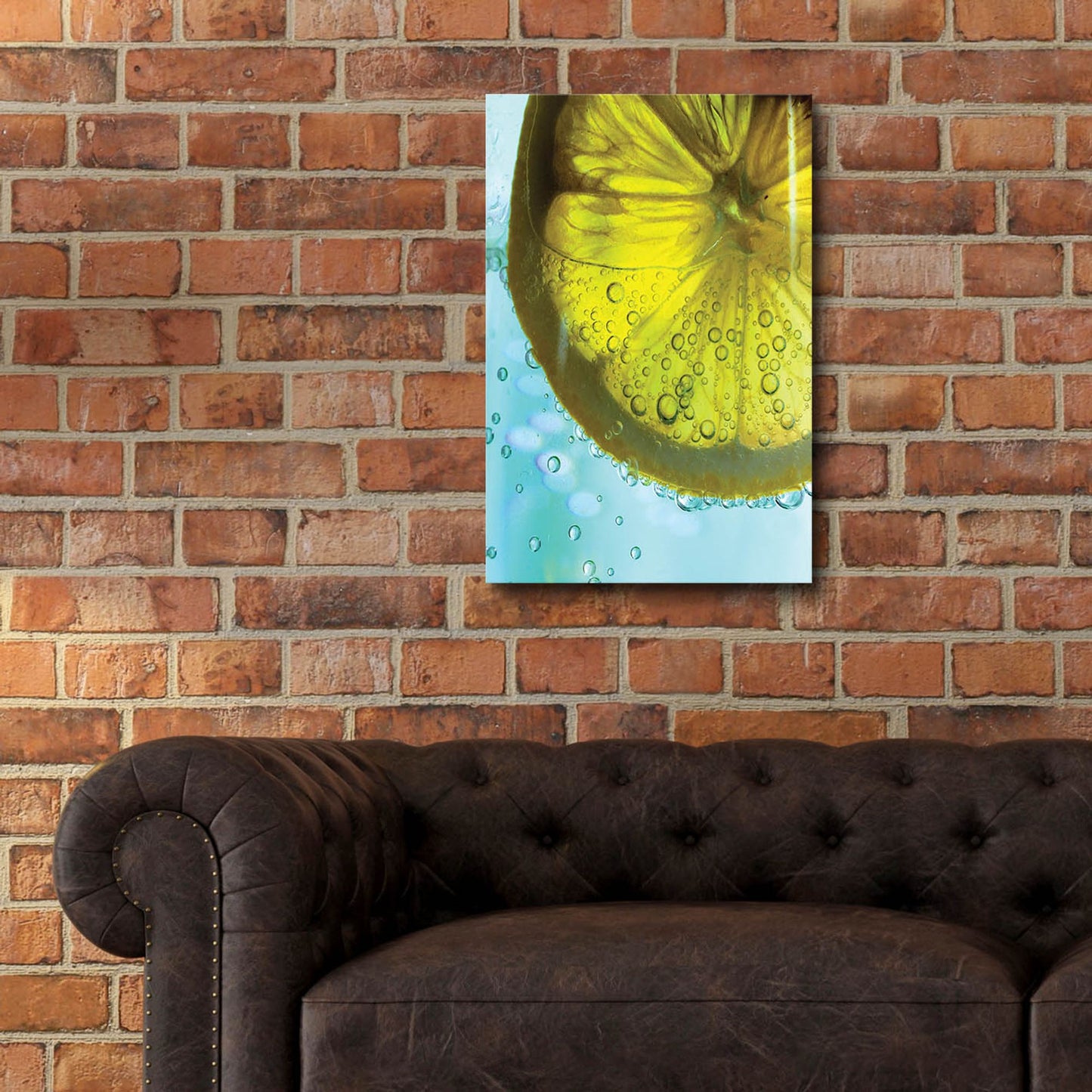 Epic Art 'Lemon Wheel' by Dana Brett Munach, Acrylic Glass Wall Art,16x24