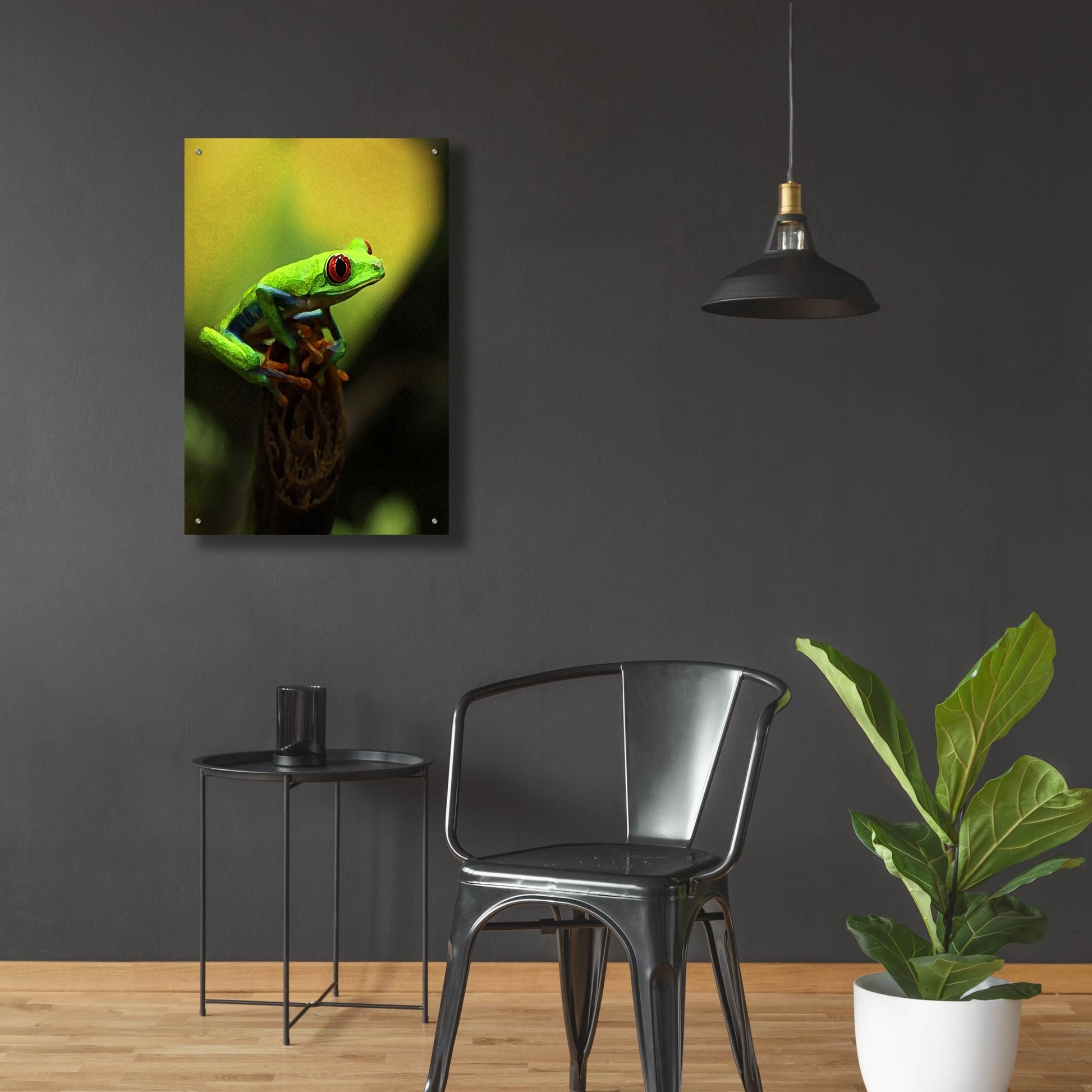 Epic Art 'Tree Frog' by Dana Brett Munach, Acrylic Glass Wall Art,24x36