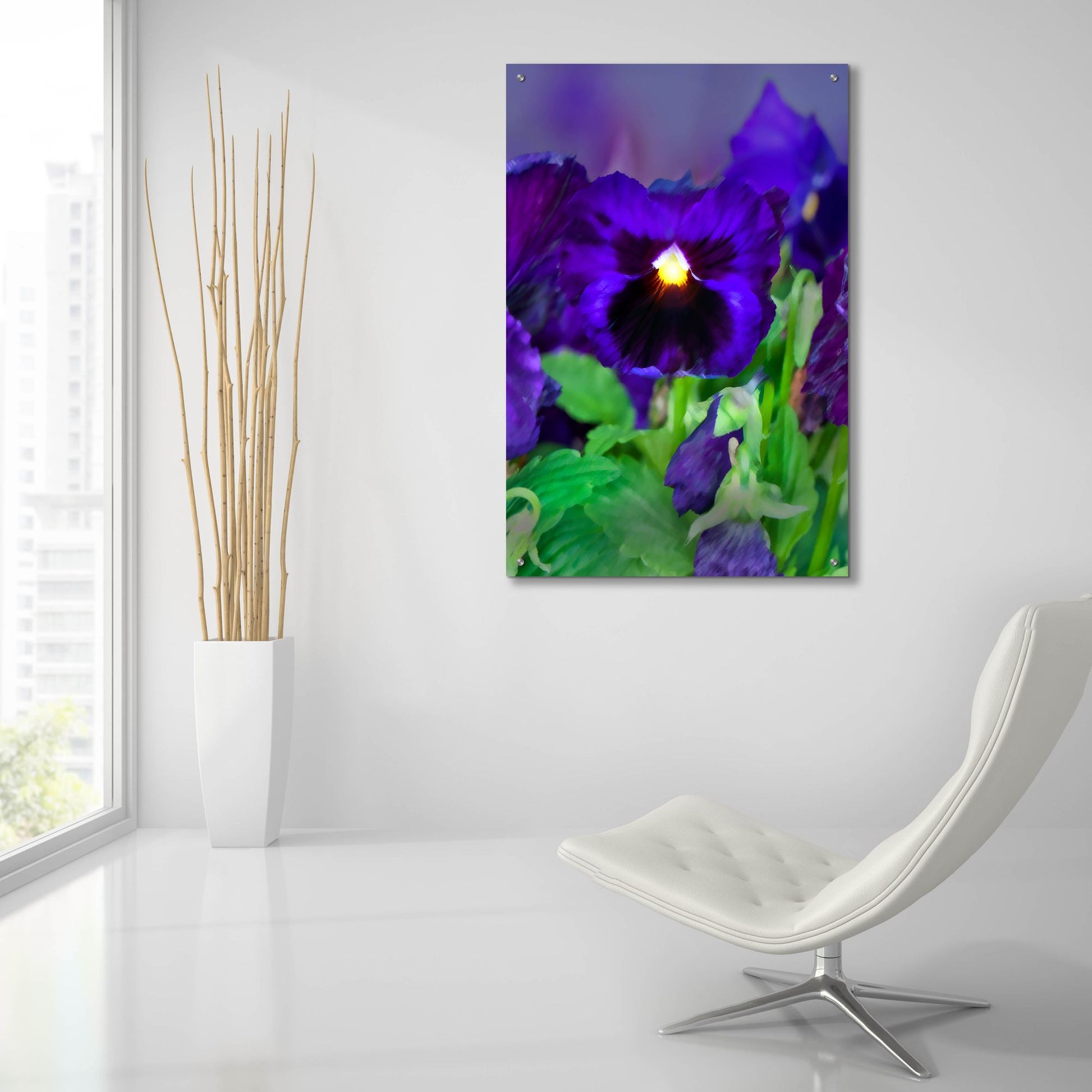 Epic Art 'African Pan Orchid' by Dana Brett Munach, Acrylic Glass Wall Art,24x36