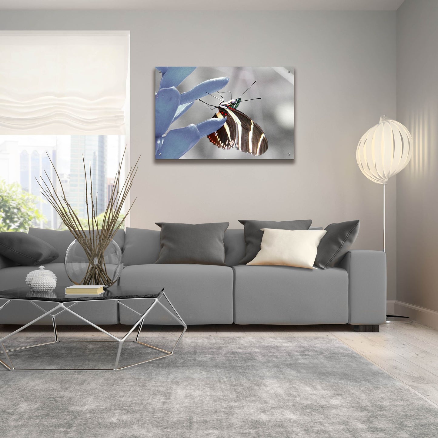 Epic Art 'Butterfly' by Dana Brett Munach, Acrylic Glass Wall Art,36x24