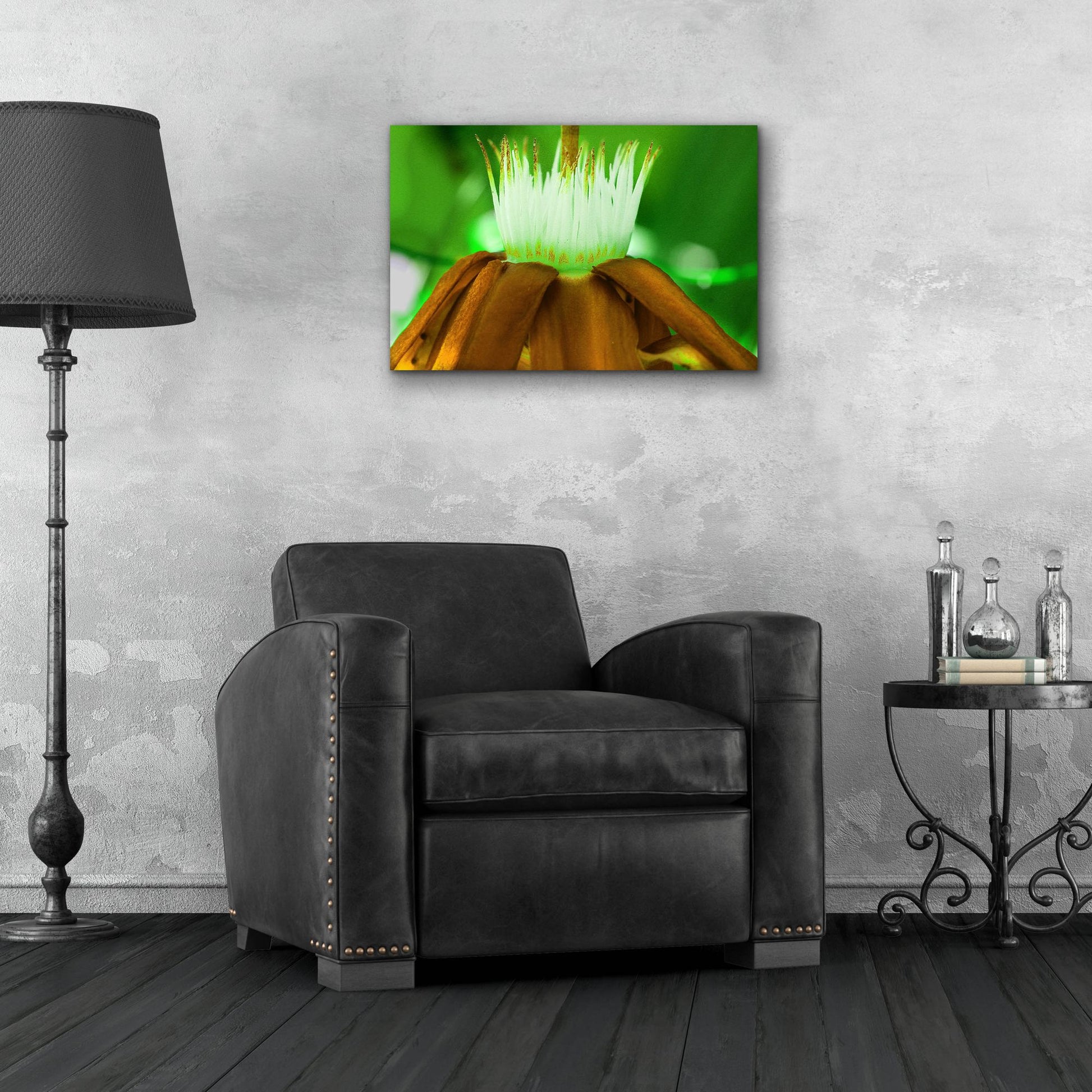 Epic Art 'Golden Water Lilly' by Dana Brett Munach, Acrylic Glass Wall Art,24x16