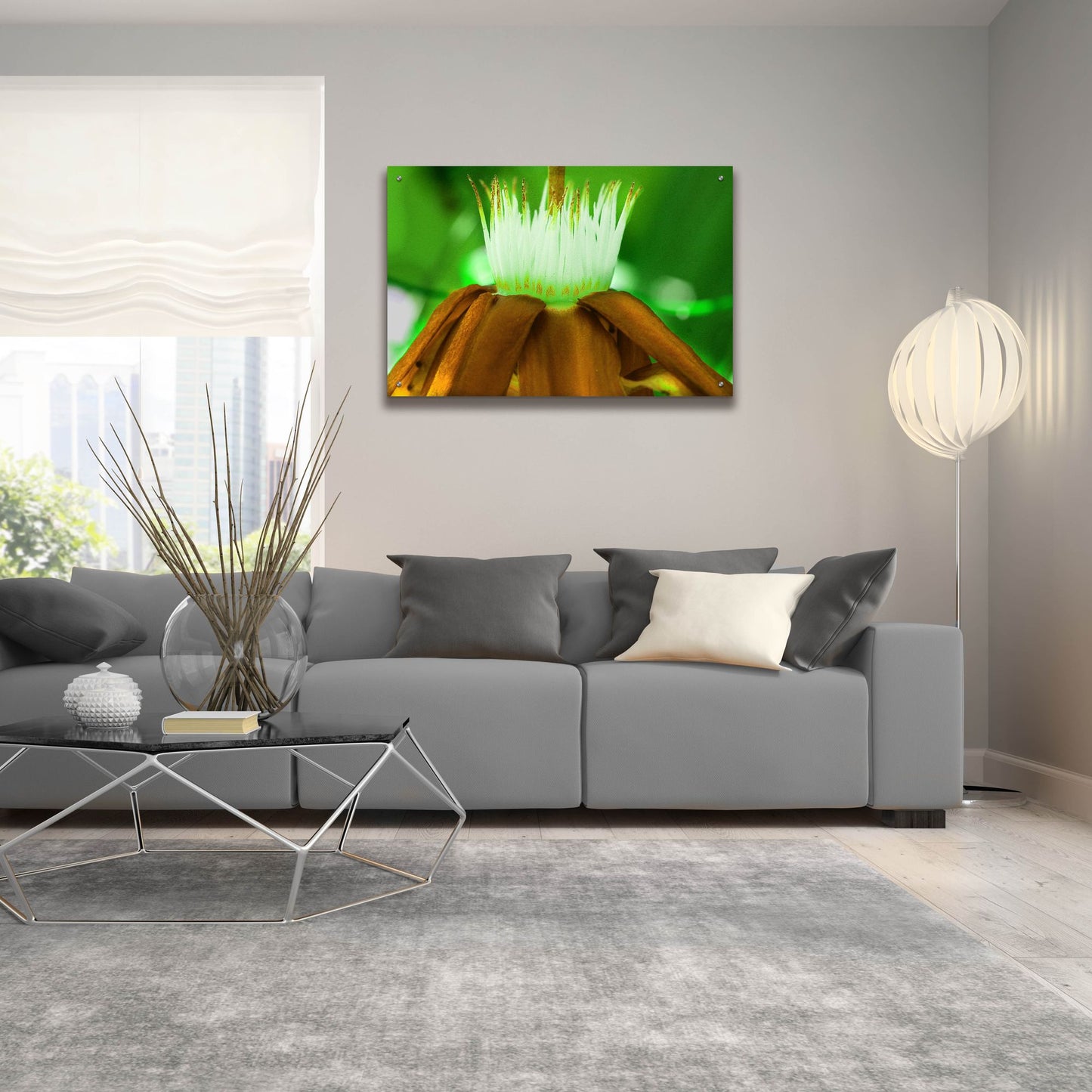 Epic Art 'Golden Water Lilly' by Dana Brett Munach, Acrylic Glass Wall Art,36x24