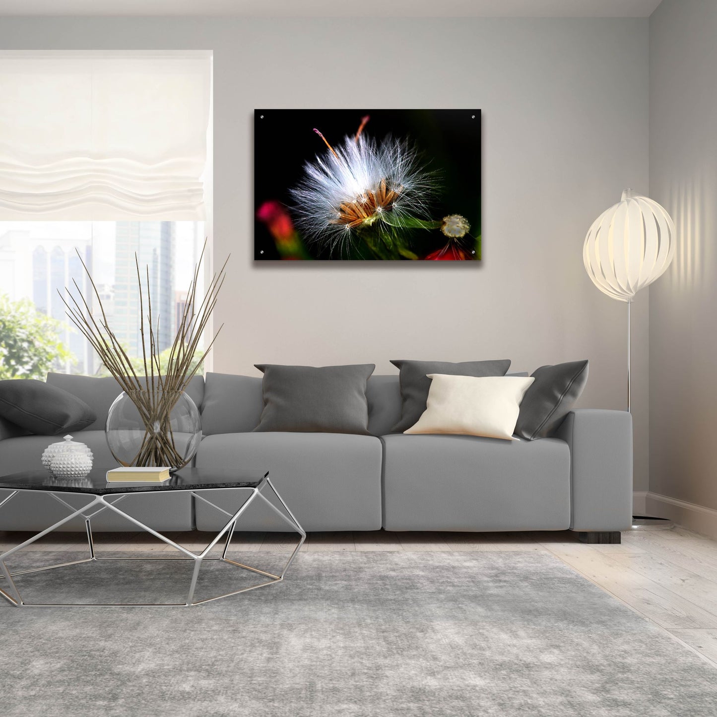 Epic Art 'Snow Flower' by Dana Brett Munach, Acrylic Glass Wall Art,36x24