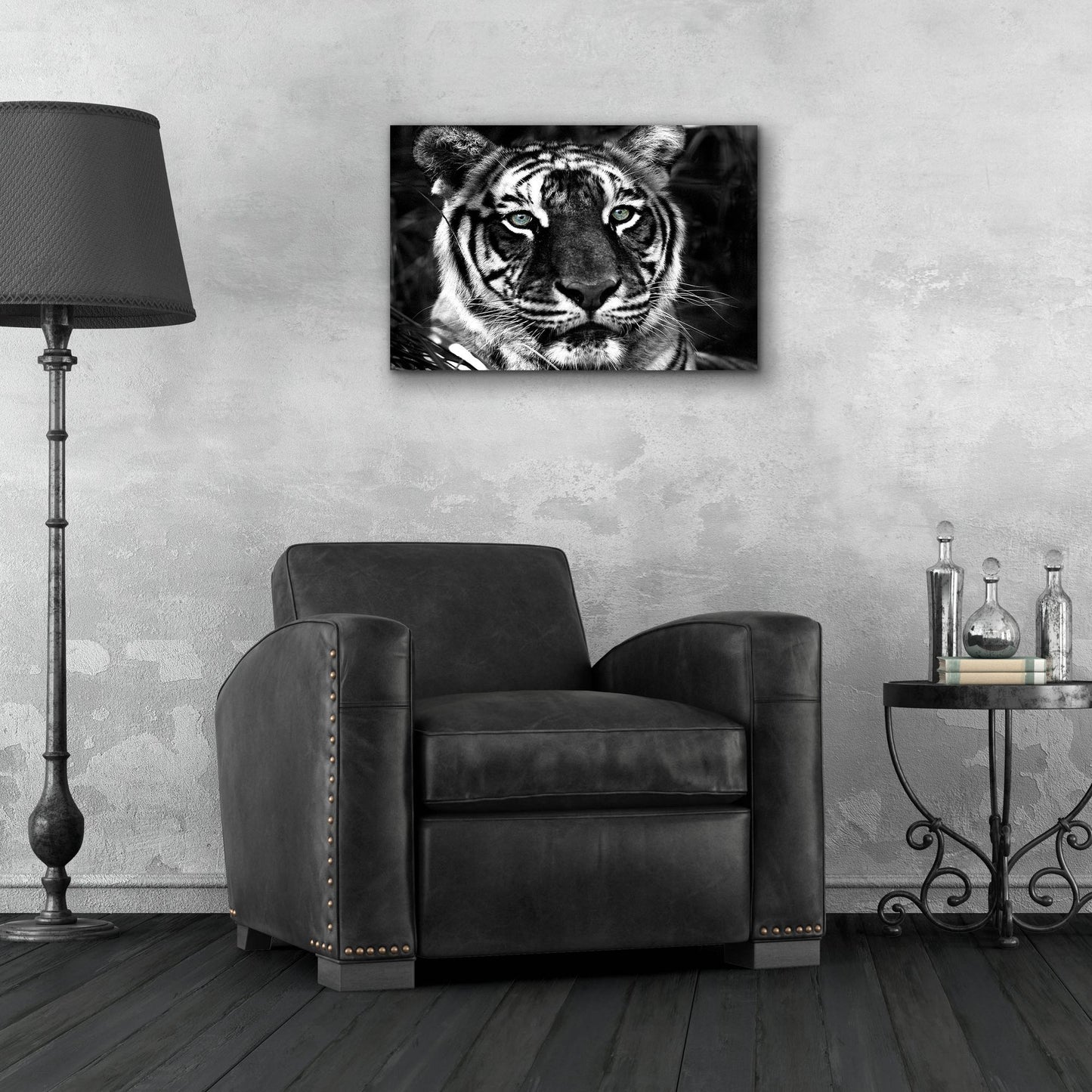 Epic Art 'The Observer Black & White' by Dana Brett Munach, Acrylic Glass Wall Art,24x16