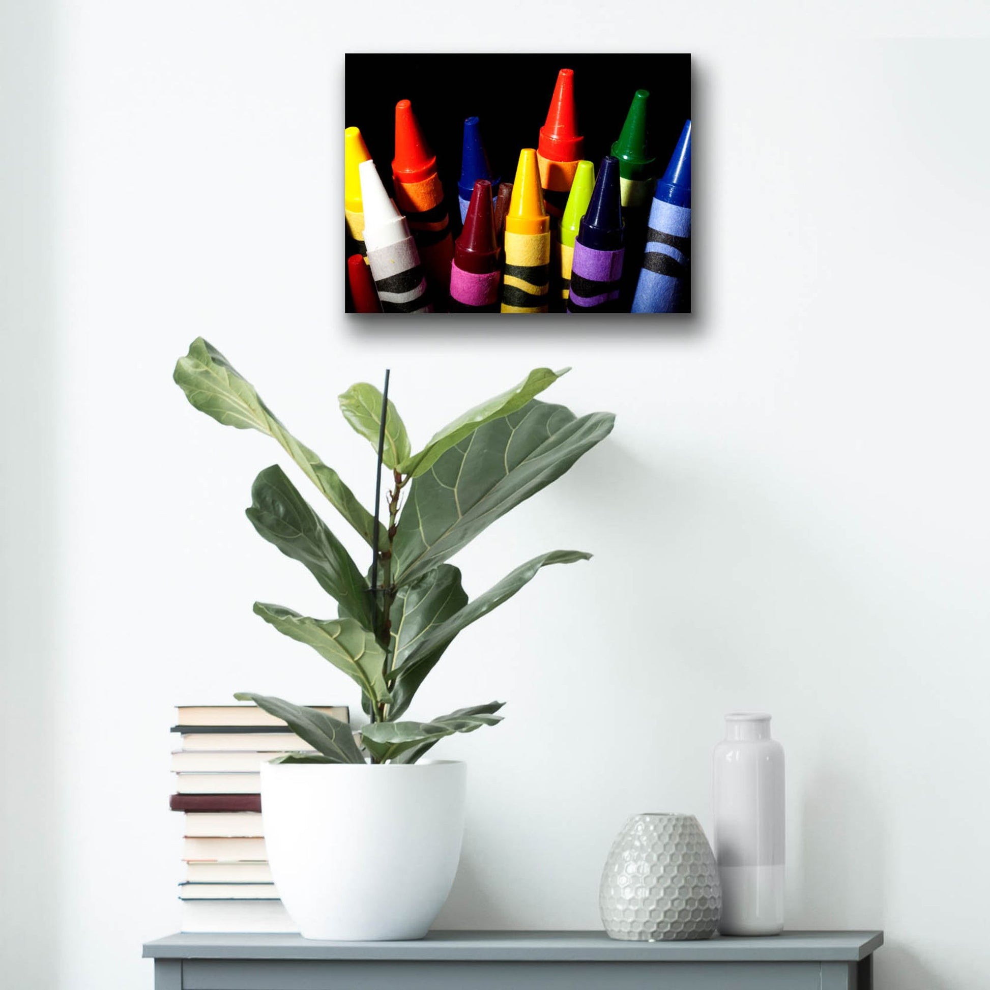 Epic Art 'Crayons' by Dana Brett Munach, Acrylic Glass Wall Art,16x12