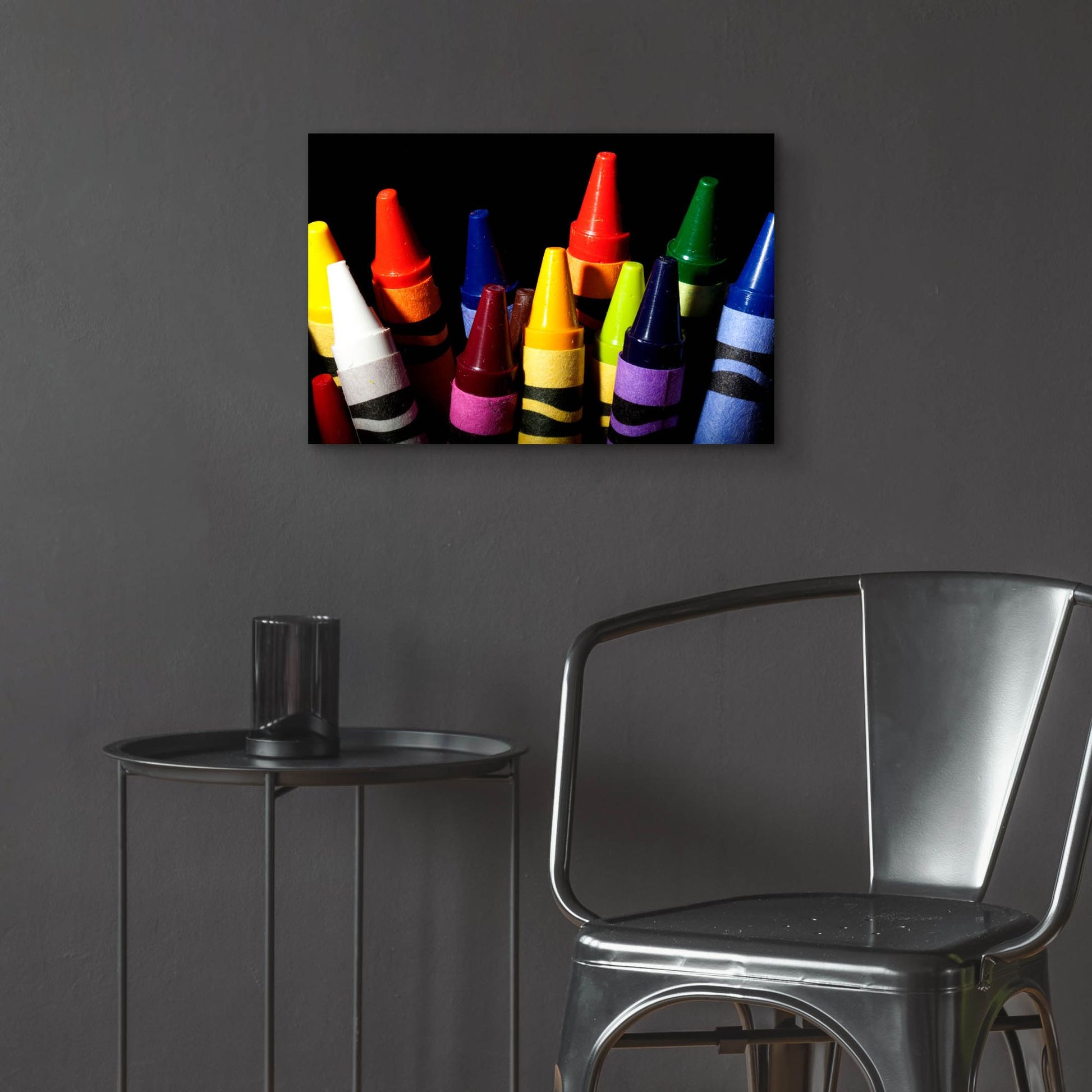 Epic Art 'Crayons' by Dana Brett Munach, Acrylic Glass Wall Art,24x16
