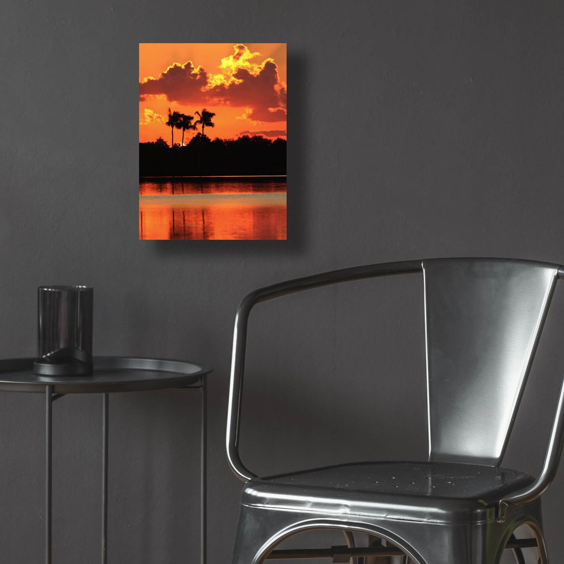 Epic Art 'Red Sky At Night' by Dana Brett Munach, Acrylic Glass Wall Art,12x16