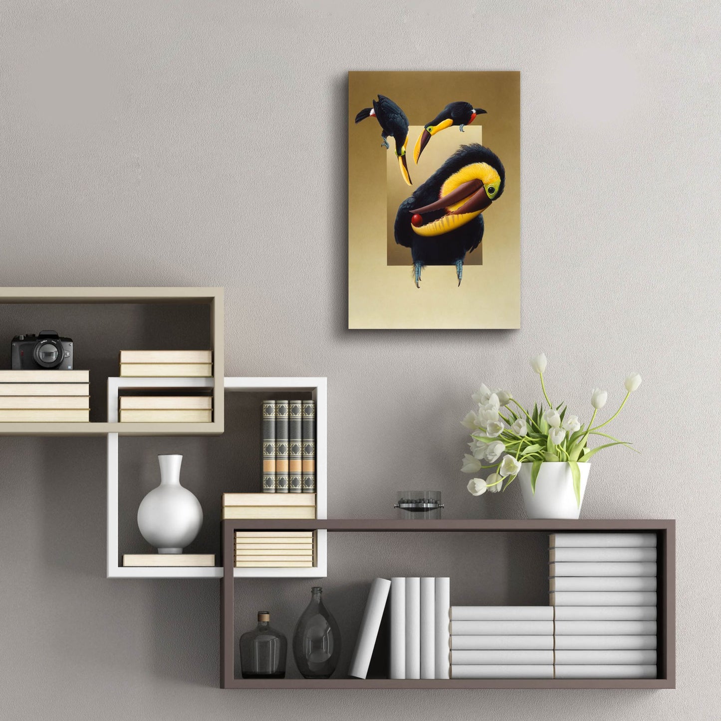 Epic Art 'Chestnut-Mandibled Toucans' by Harro Maass, Acrylic Glass Wall Art,16x24