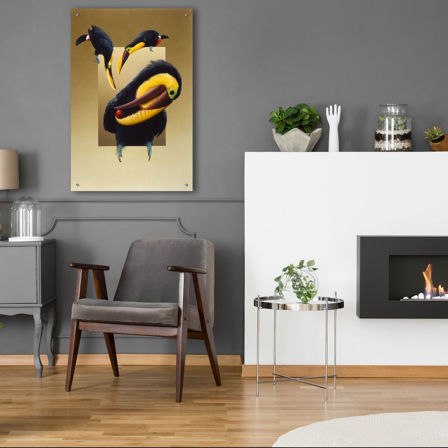 Epic Art 'Chestnut-Mandibled Toucans' by Harro Maass, Acrylic Glass Wall Art,24x36