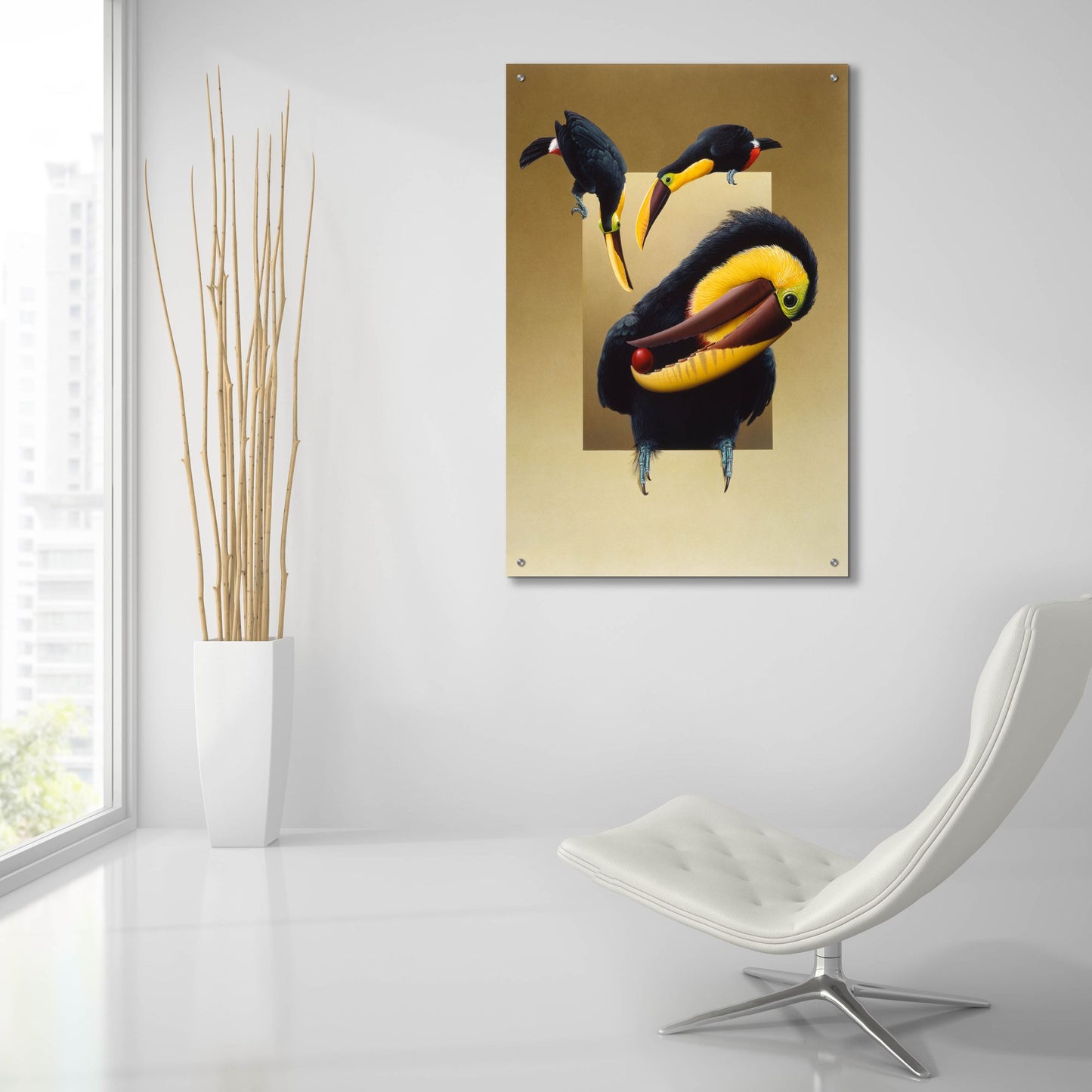 Epic Art 'Chestnut-Mandibled Toucans' by Harro Maass, Acrylic Glass Wall Art,24x36