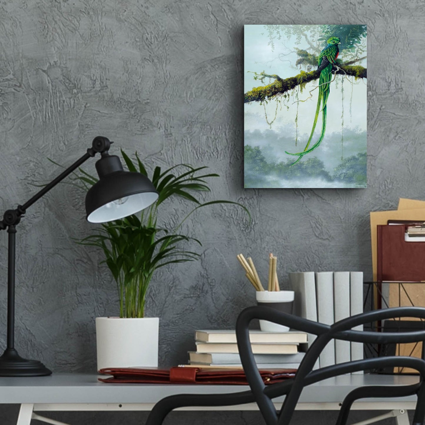 Epic Art 'Resplendent Quetzal' by Harro Maass, Acrylic Glass Wall Art,12x16