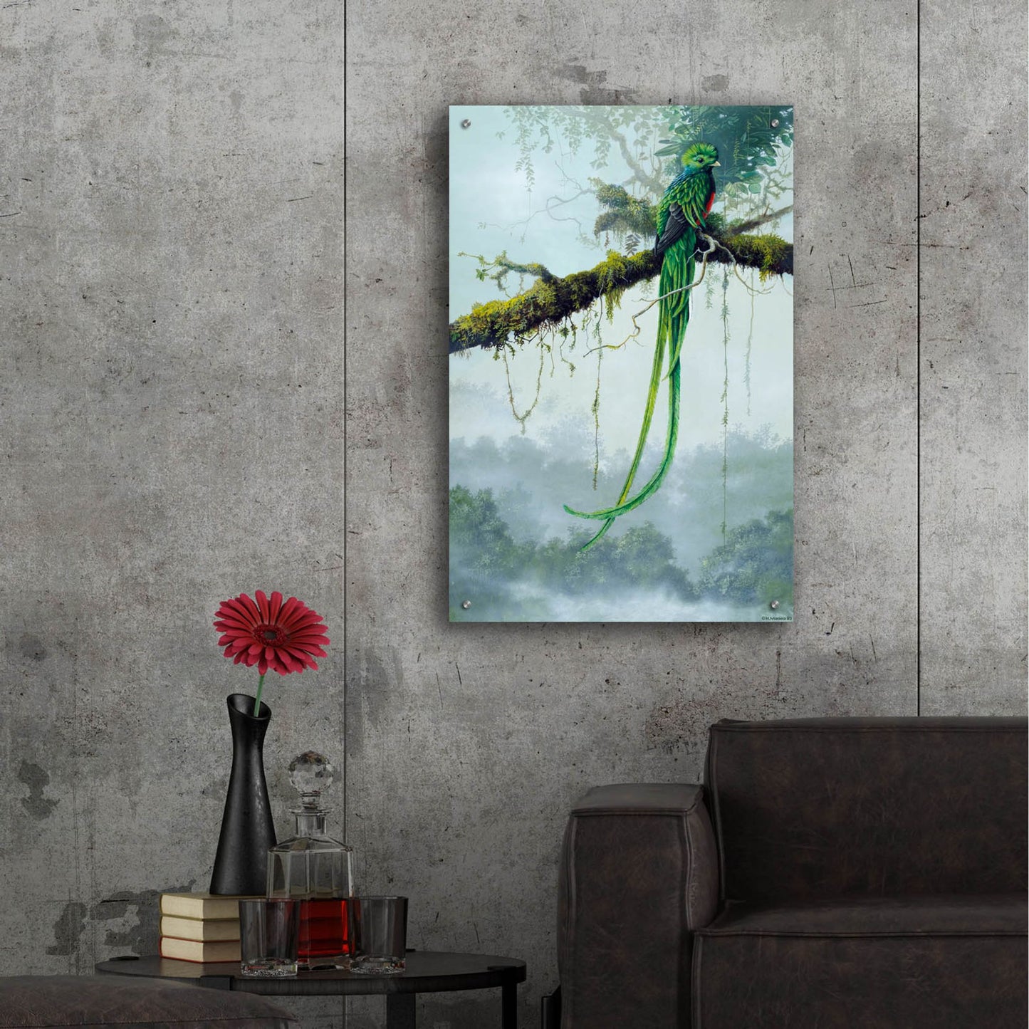 Epic Art 'Resplendent Quetzal' by Harro Maass, Acrylic Glass Wall Art,24x36