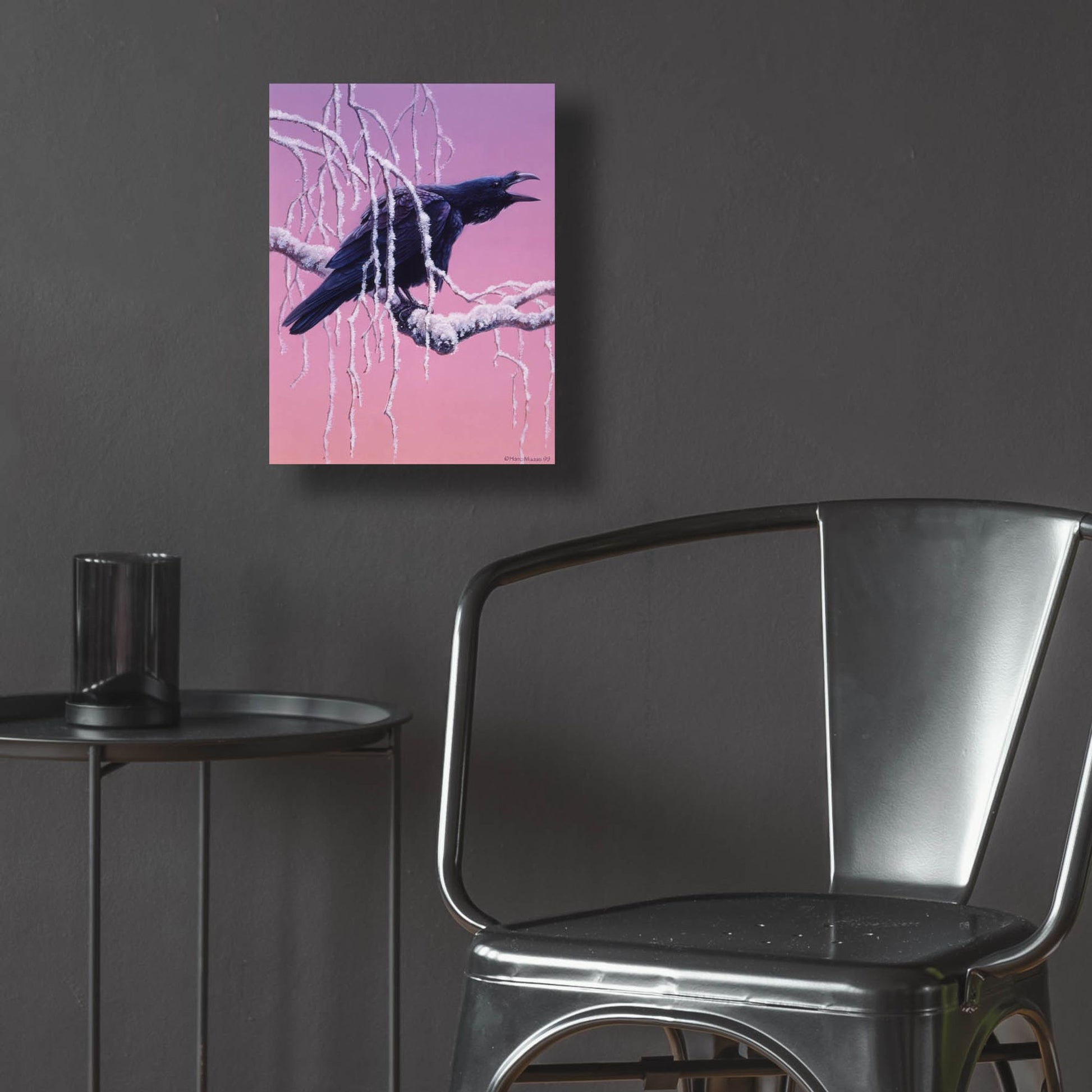 Epic Art 'Raven' by Harro Maass, Acrylic Glass Wall Art,12x16