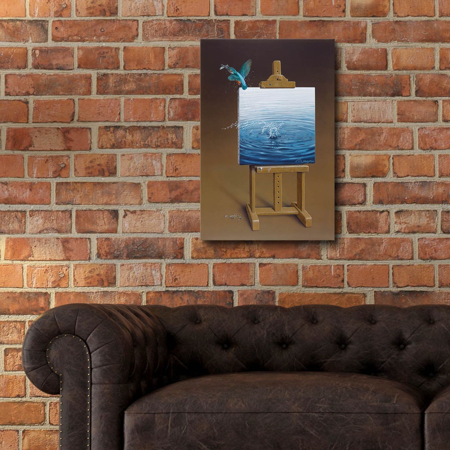 Epic Art 'European Kingfisher' by Harro Maass, Acrylic Glass Wall Art,16x24
