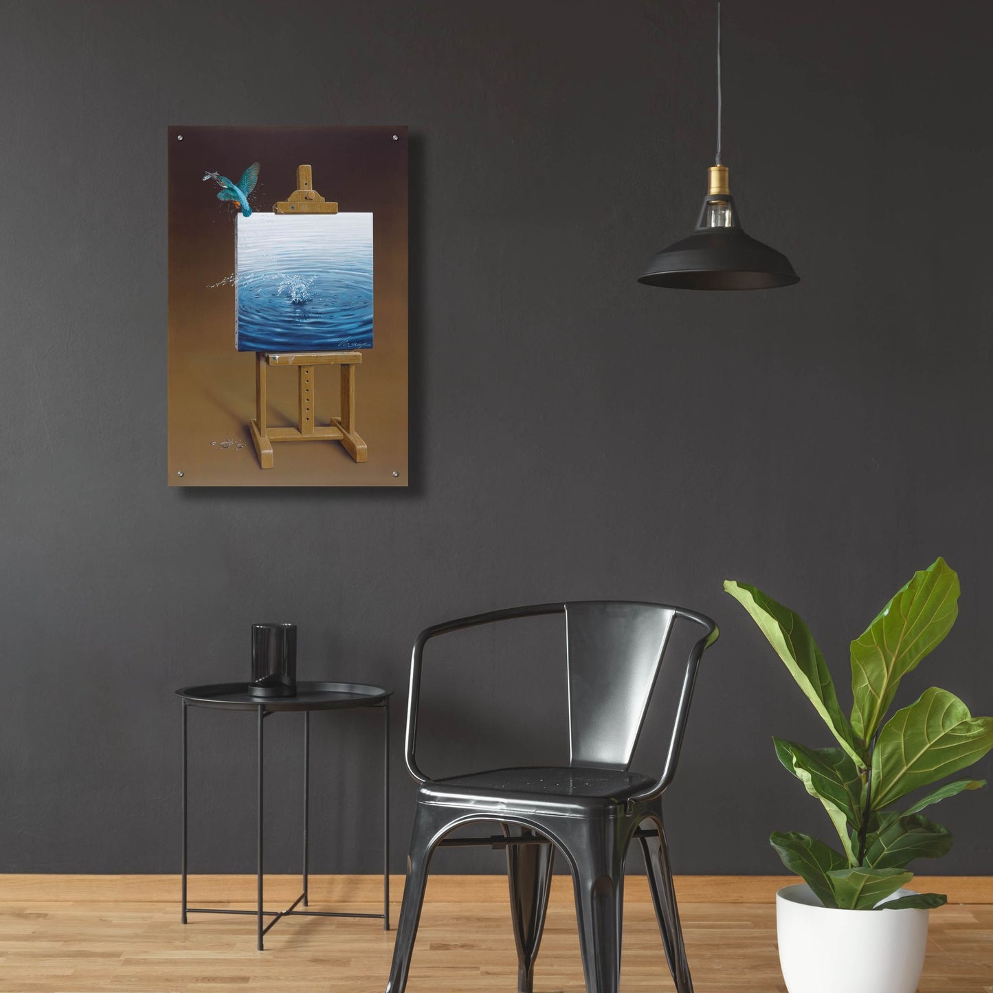 Epic Art 'European Kingfisher' by Harro Maass, Acrylic Glass Wall Art,24x36