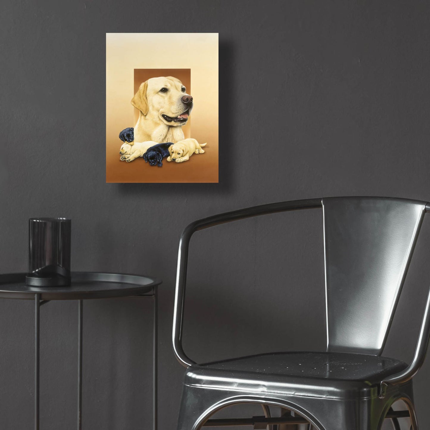 Epic Art 'Labradors' by Harro Maass, Acrylic Glass Wall Art,12x16