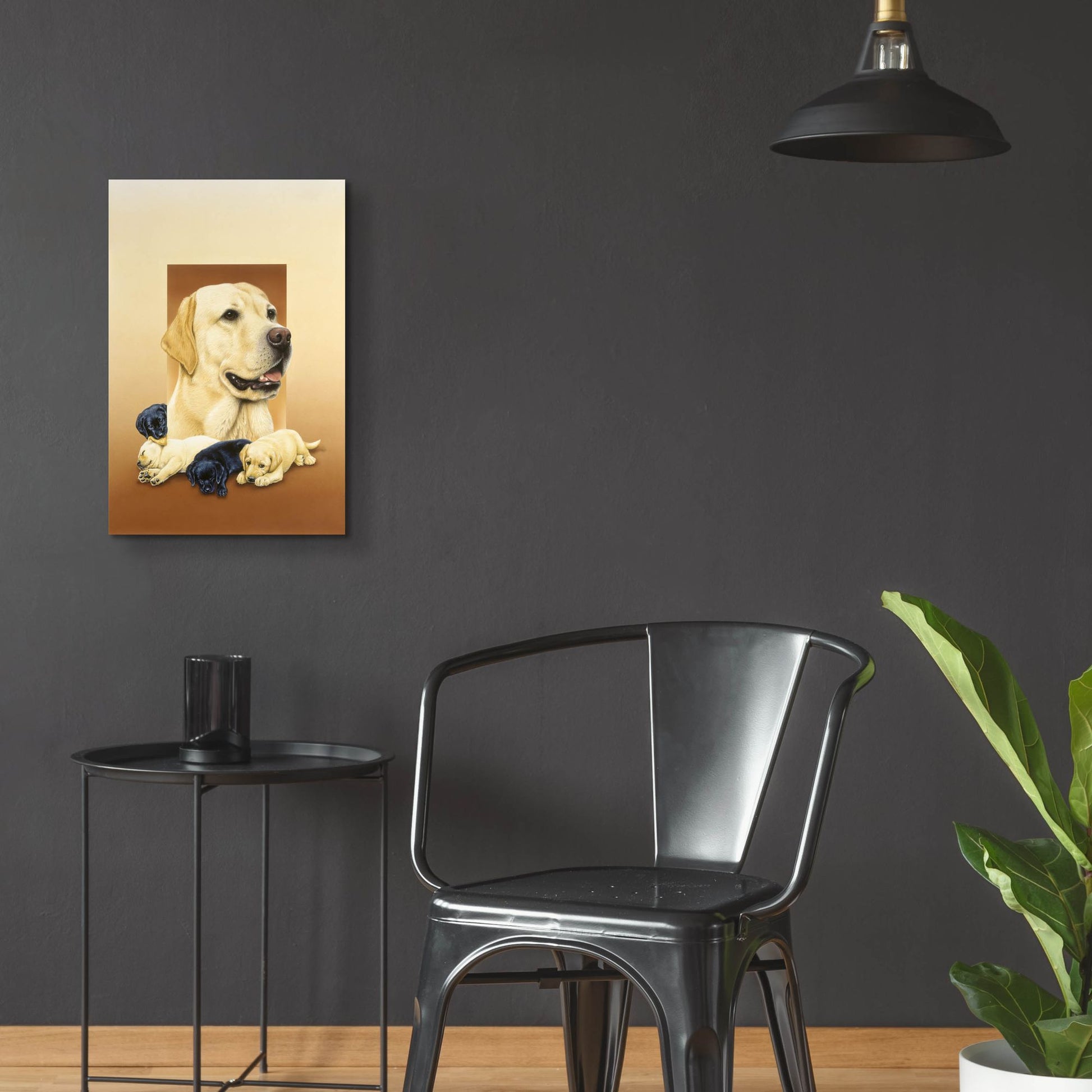 Epic Art 'Labradors' by Harro Maass, Acrylic Glass Wall Art,16x24