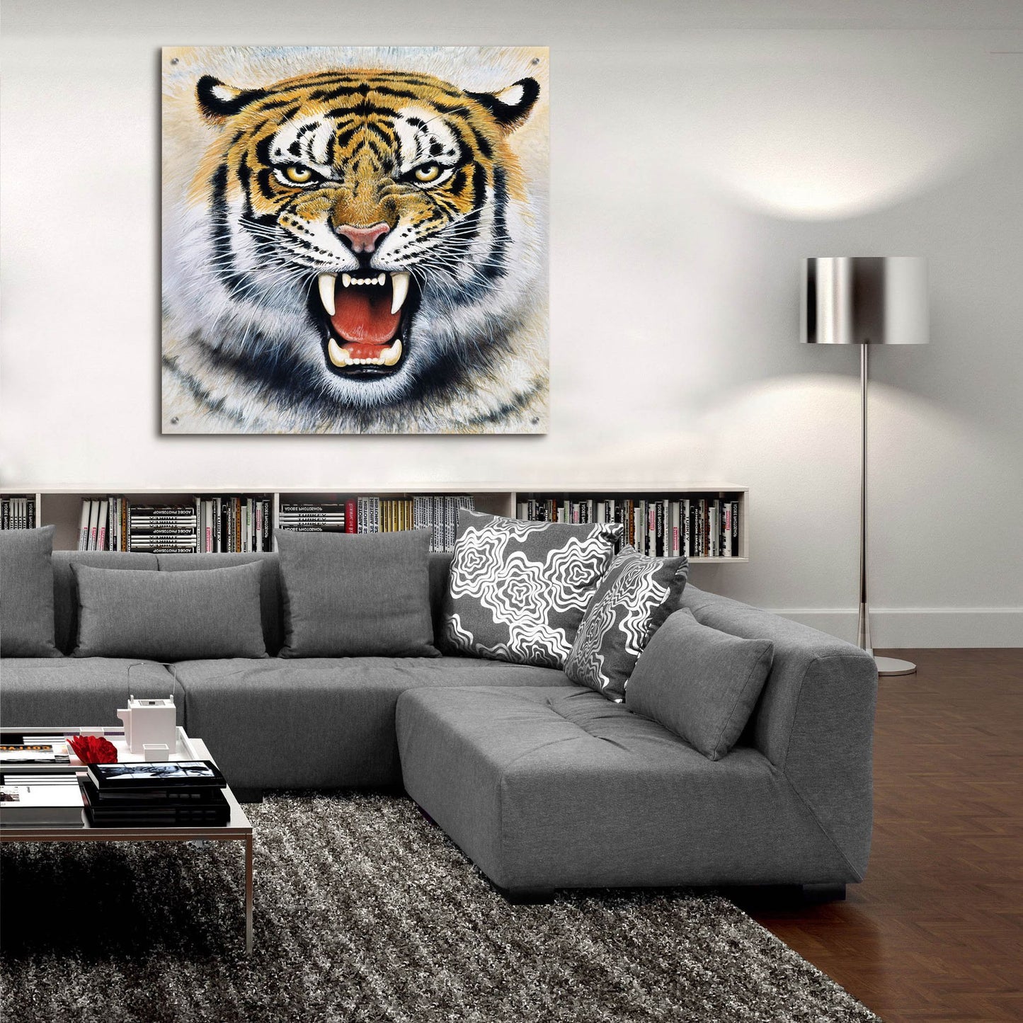 Epic Art 'Tiger' by Harro Maass, Acrylic Glass Wall Art,36x36