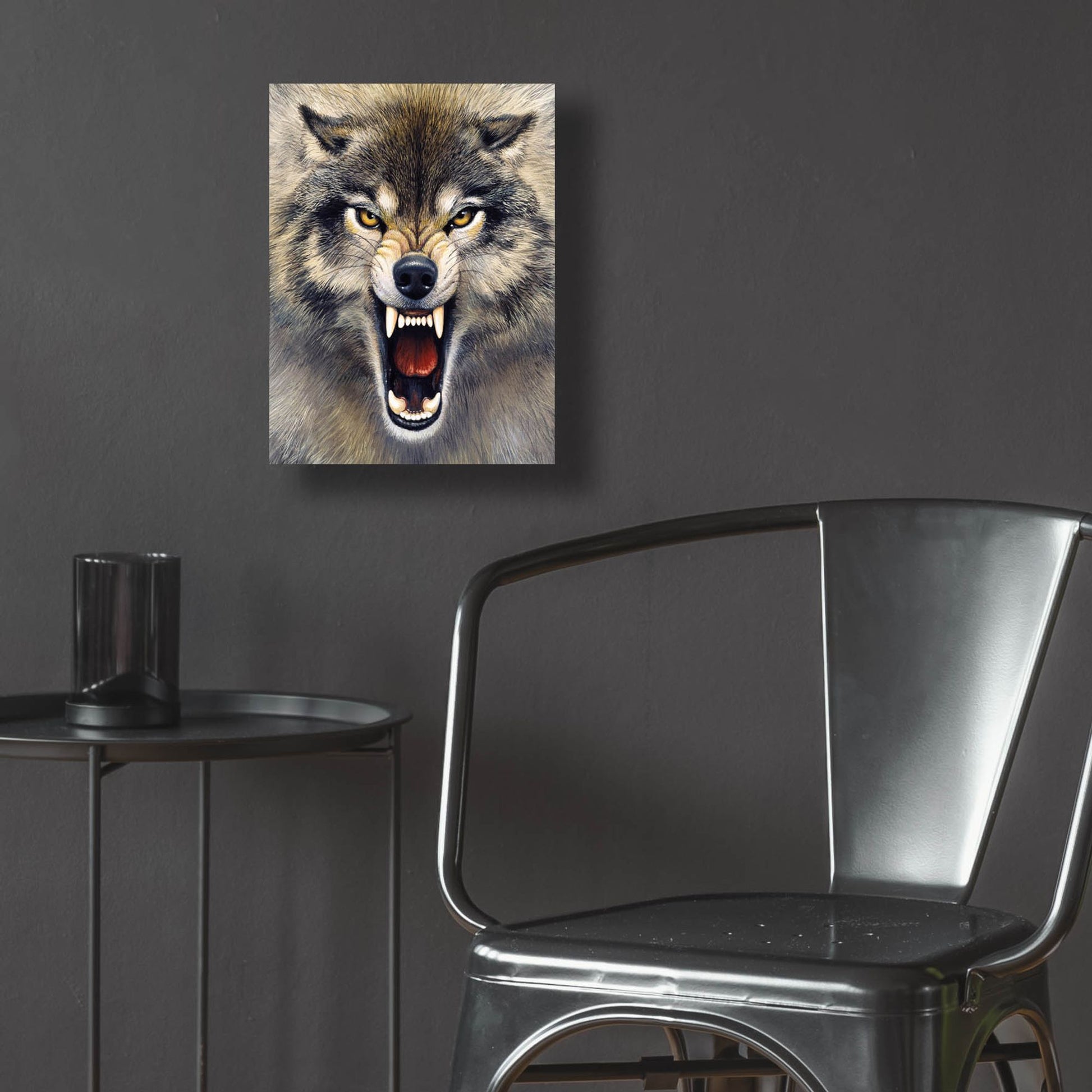 Epic Art 'Wolf' by Harro Maass, Acrylic Glass Wall Art,12x16