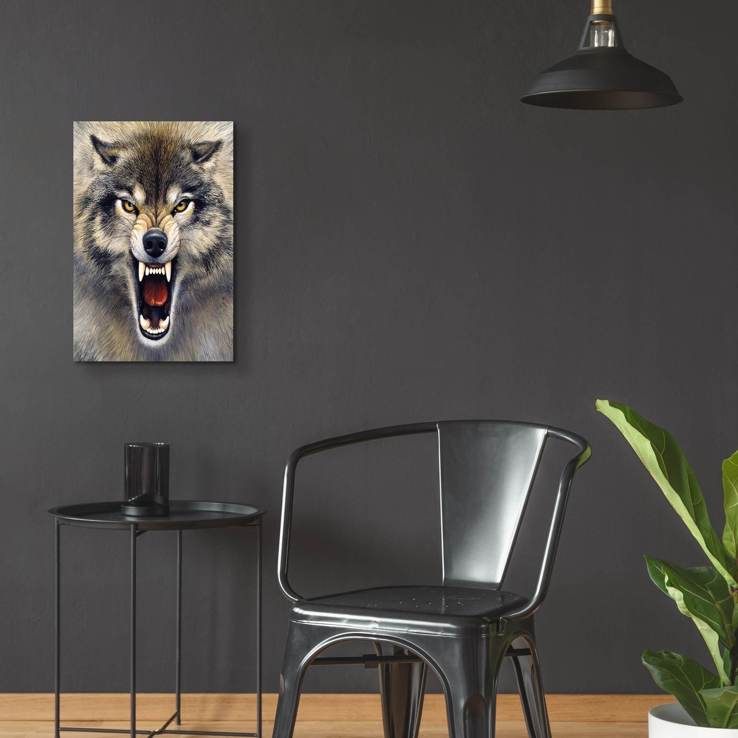 Epic Art 'Wolf' by Harro Maass, Acrylic Glass Wall Art,16x24