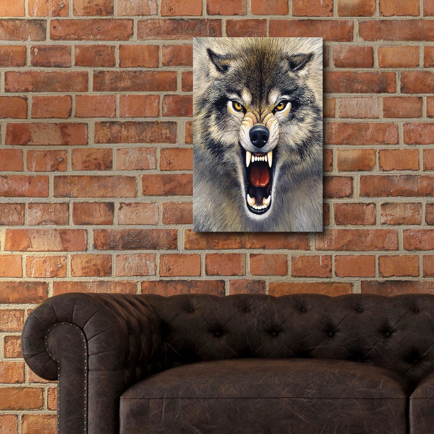 Epic Art 'Wolf' by Harro Maass, Acrylic Glass Wall Art,16x24