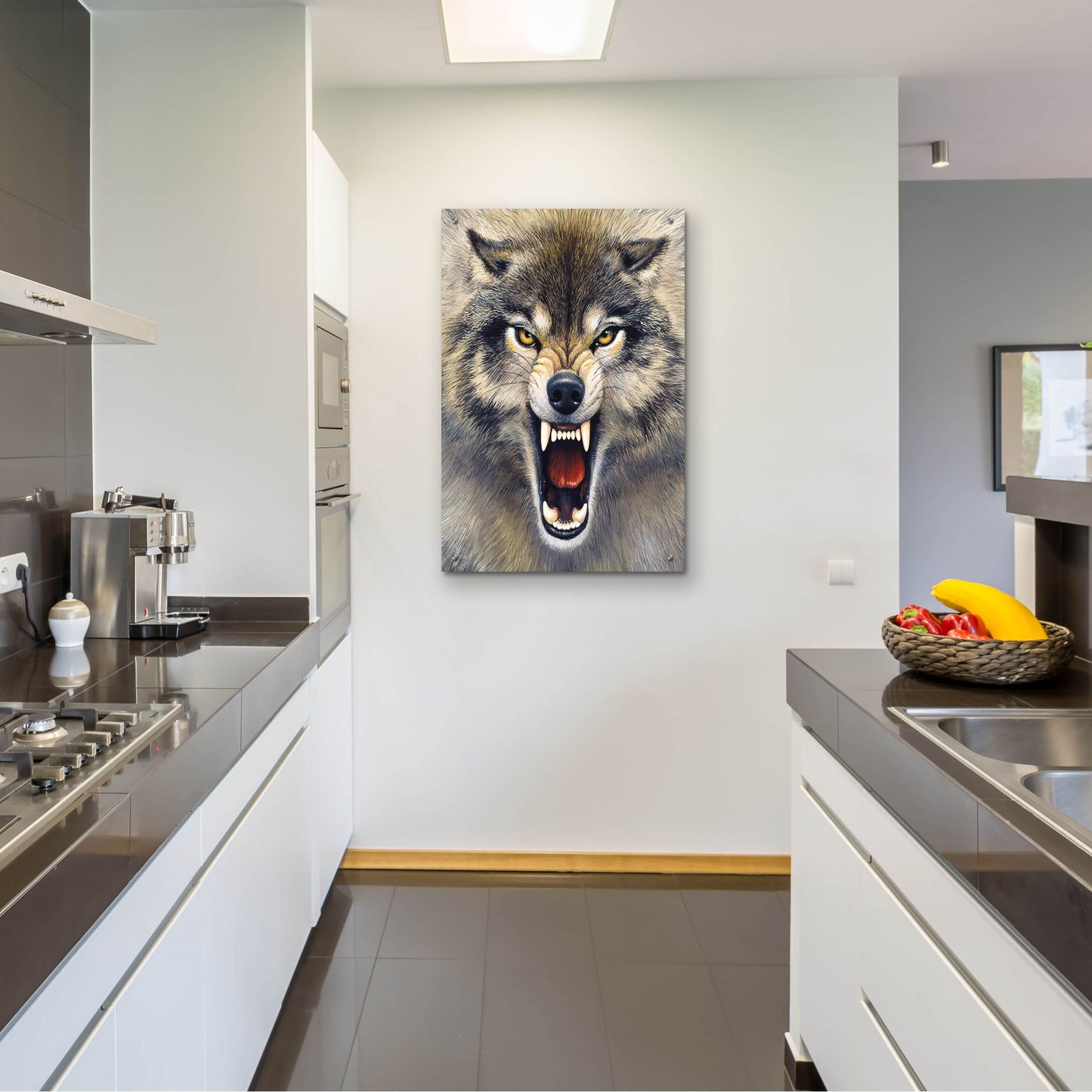 Epic Art 'Wolf' by Harro Maass, Acrylic Glass Wall Art,24x36