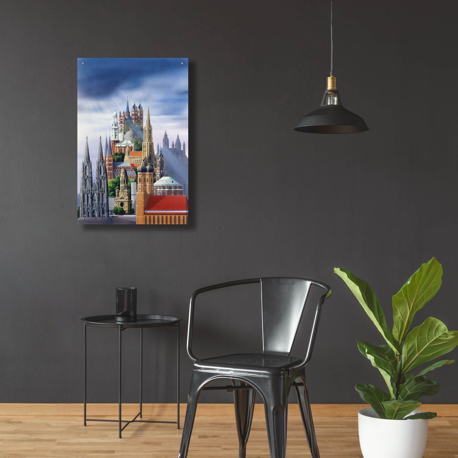 Epic Art 'German Cathedrals' by Harro Maass, Acrylic Glass Wall Art,24x36