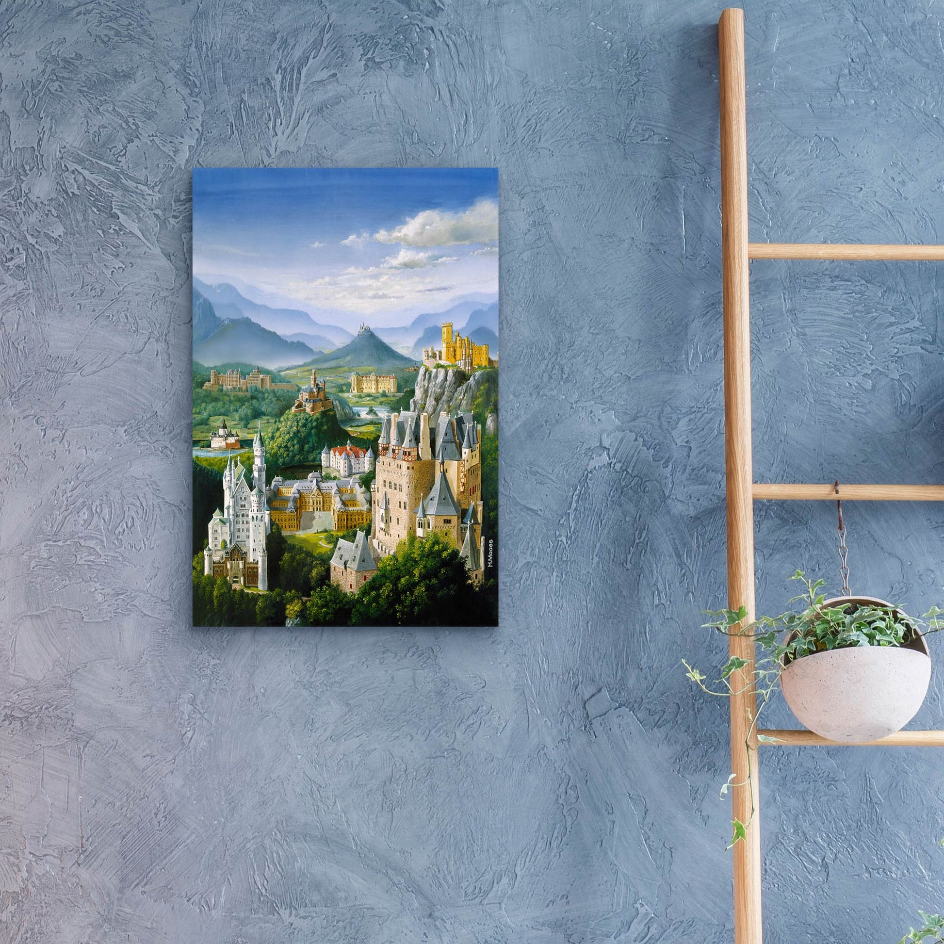 Epic Art 'German Castles' by Harro Maass, Acrylic Glass Wall Art,16x24