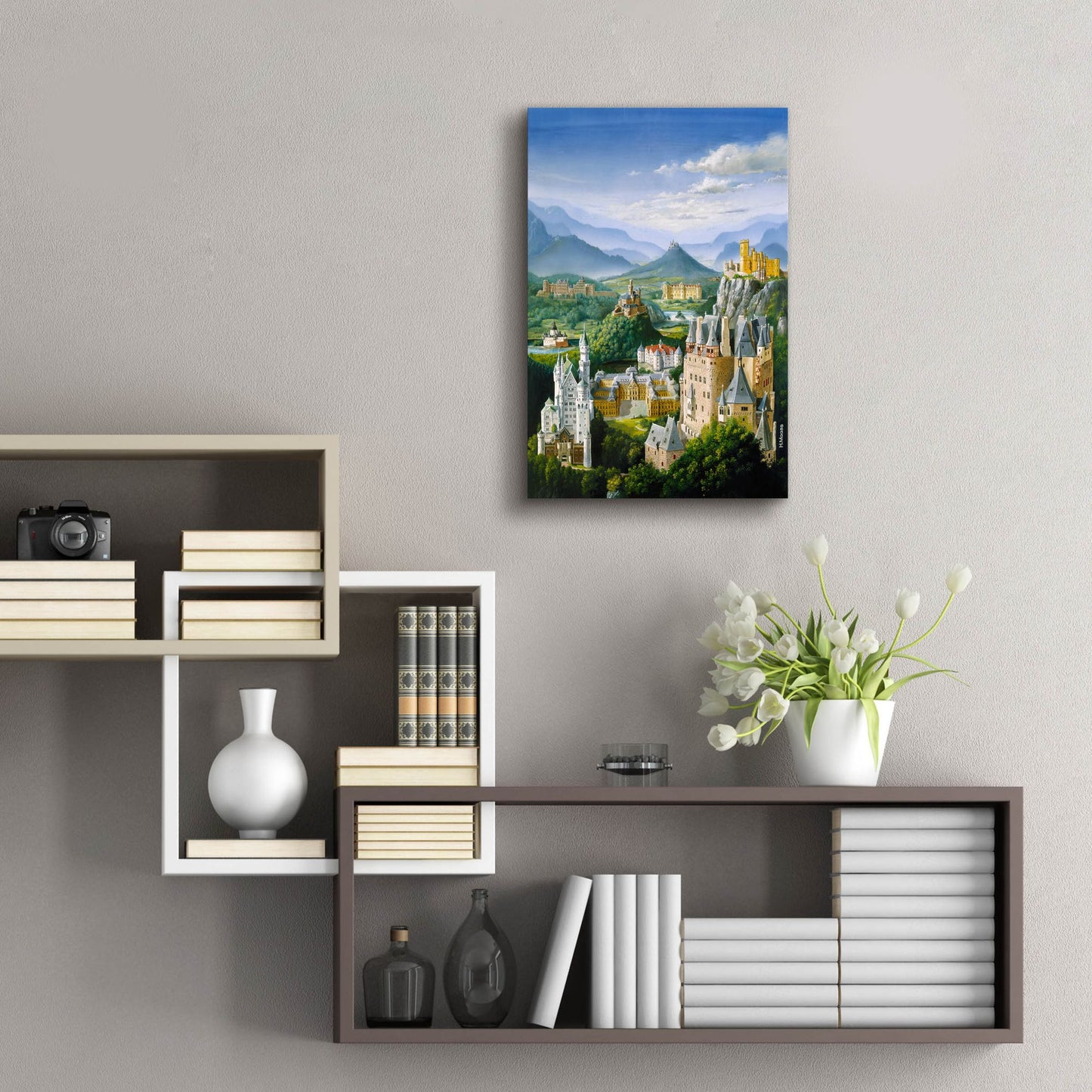 Epic Art 'German Castles' by Harro Maass, Acrylic Glass Wall Art,16x24