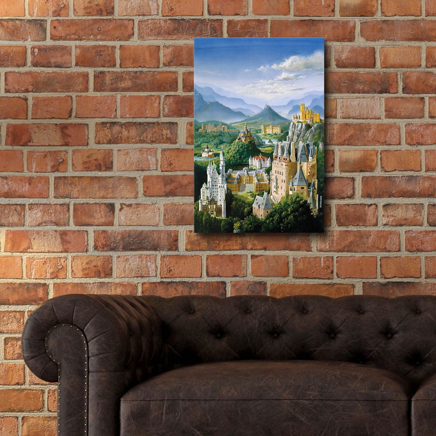 Epic Art 'German Castles' by Harro Maass, Acrylic Glass Wall Art,16x24