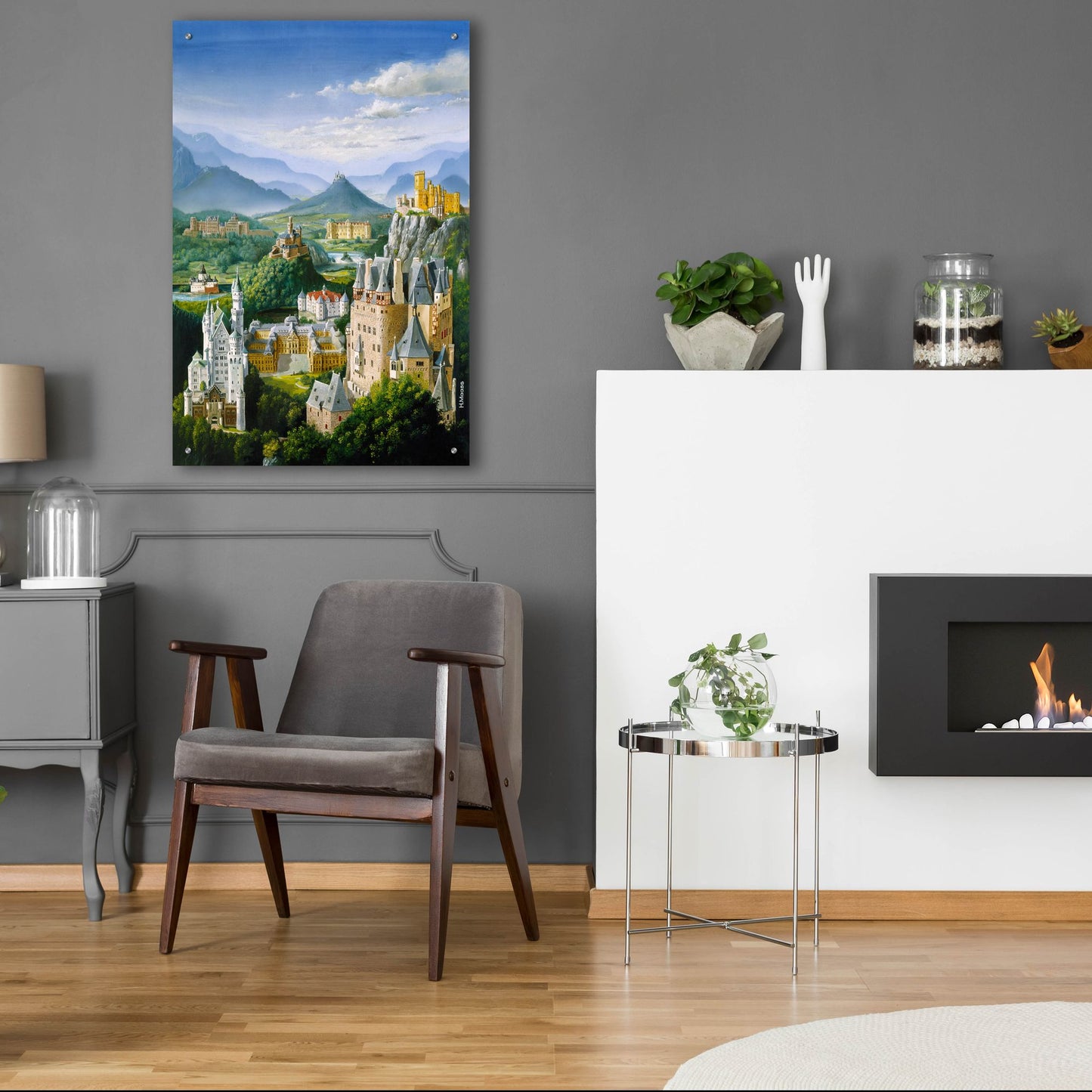 Epic Art 'German Castles' by Harro Maass, Acrylic Glass Wall Art,24x36