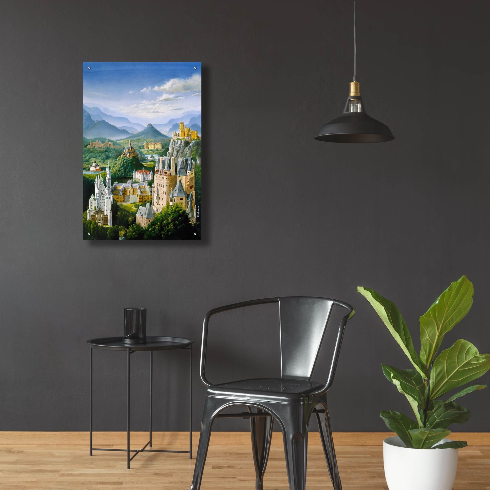 Epic Art 'German Castles' by Harro Maass, Acrylic Glass Wall Art,24x36