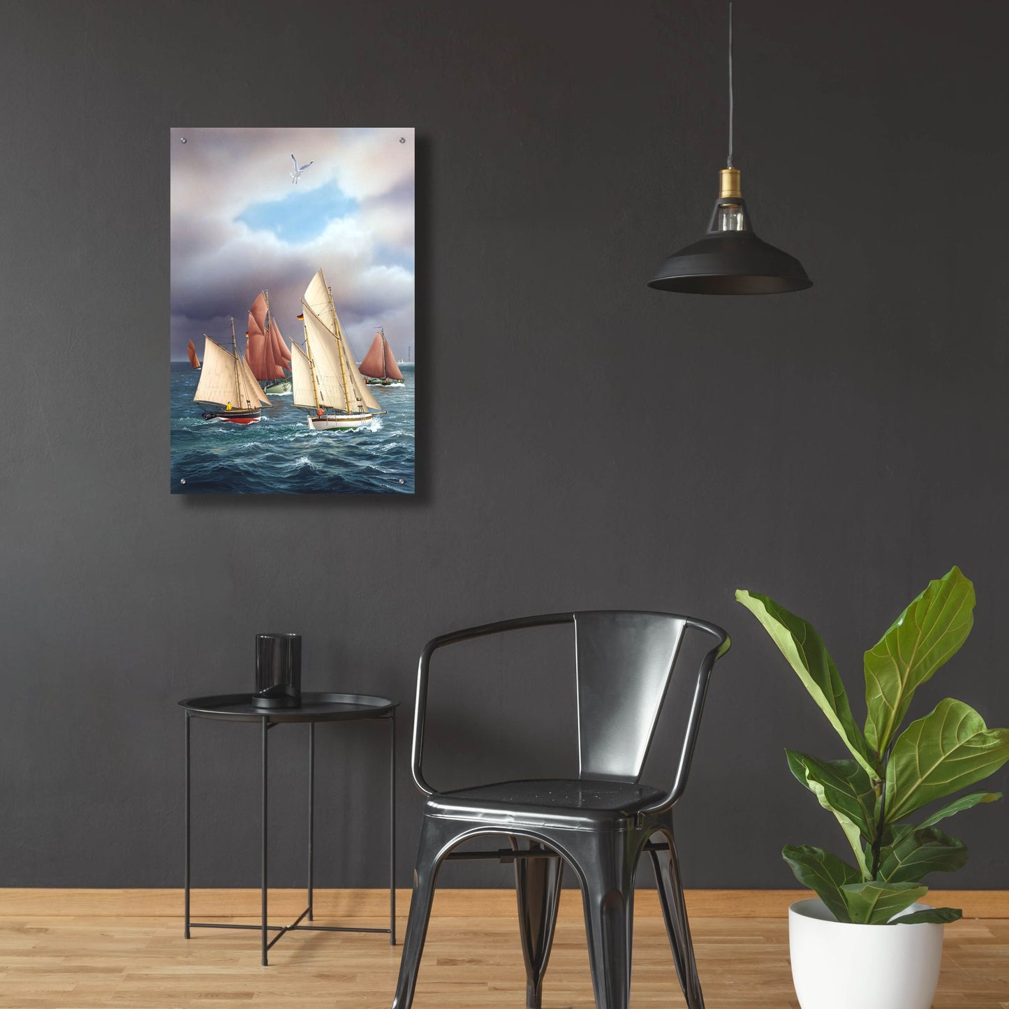 Epic Art 'Sailing Oldtimers' by Harro Maass, Acrylic Glass Wall Art,24x36