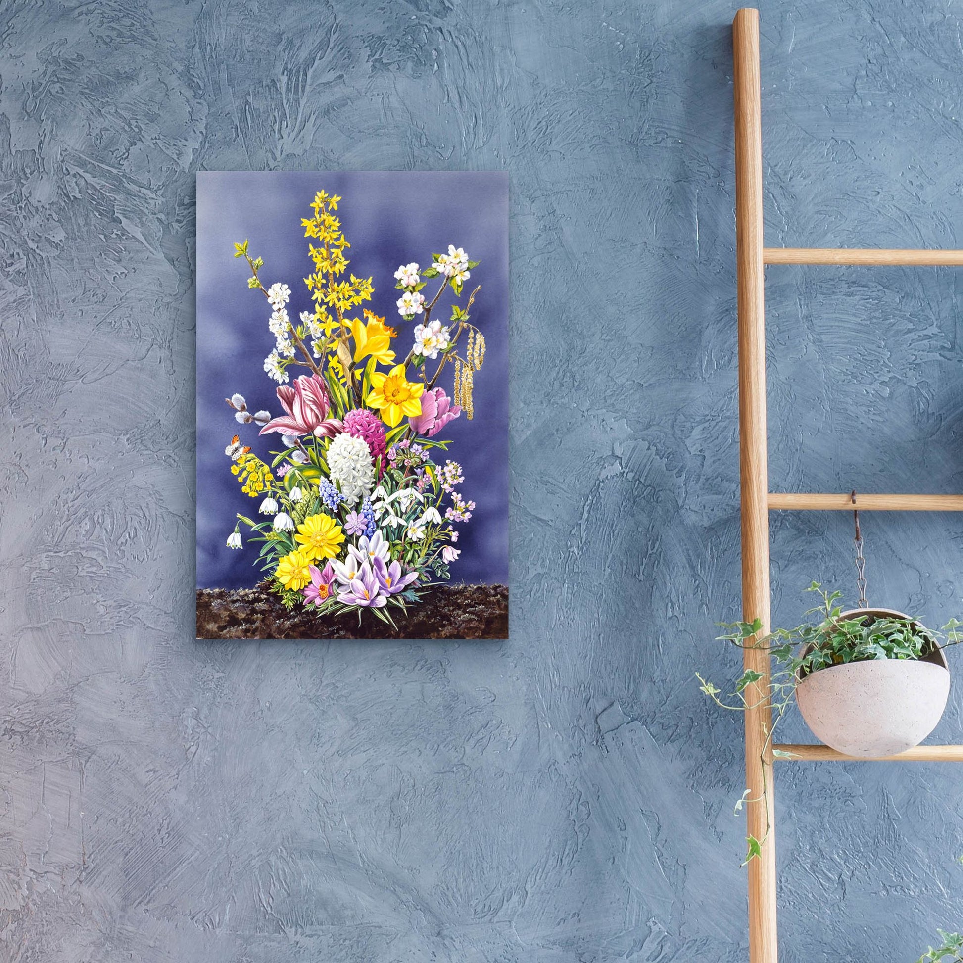 Epic Art 'Spring Flowers' by Harro Maass, Acrylic Glass Wall Art,16x24