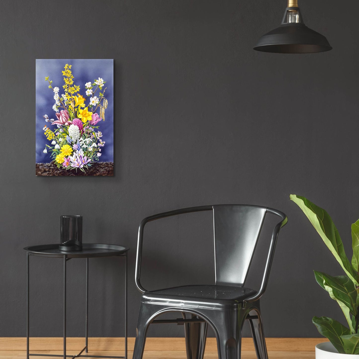 Epic Art 'Spring Flowers' by Harro Maass, Acrylic Glass Wall Art,16x24