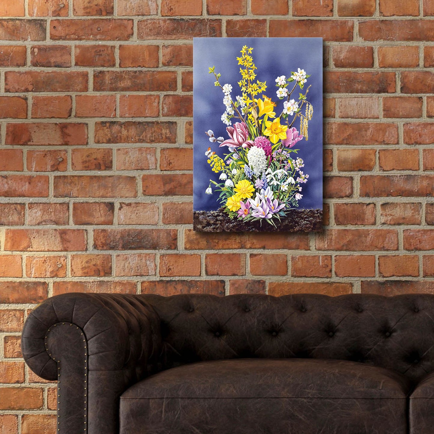 Epic Art 'Spring Flowers' by Harro Maass, Acrylic Glass Wall Art,16x24