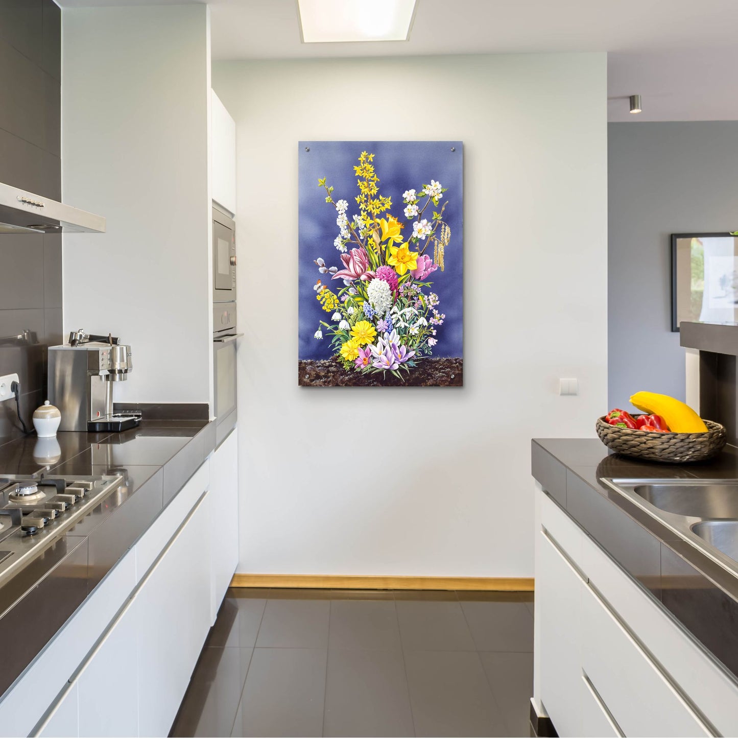 Epic Art 'Spring Flowers' by Harro Maass, Acrylic Glass Wall Art,24x36