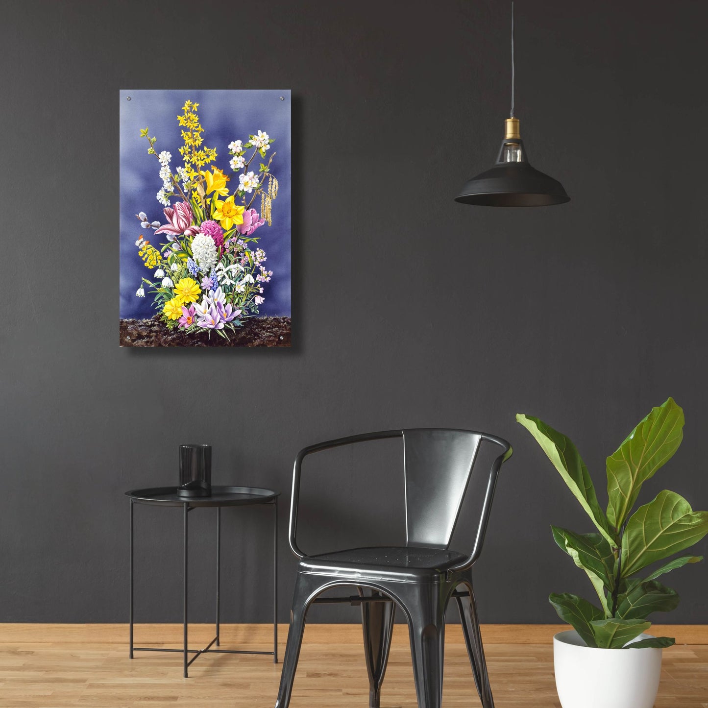 Epic Art 'Spring Flowers' by Harro Maass, Acrylic Glass Wall Art,24x36