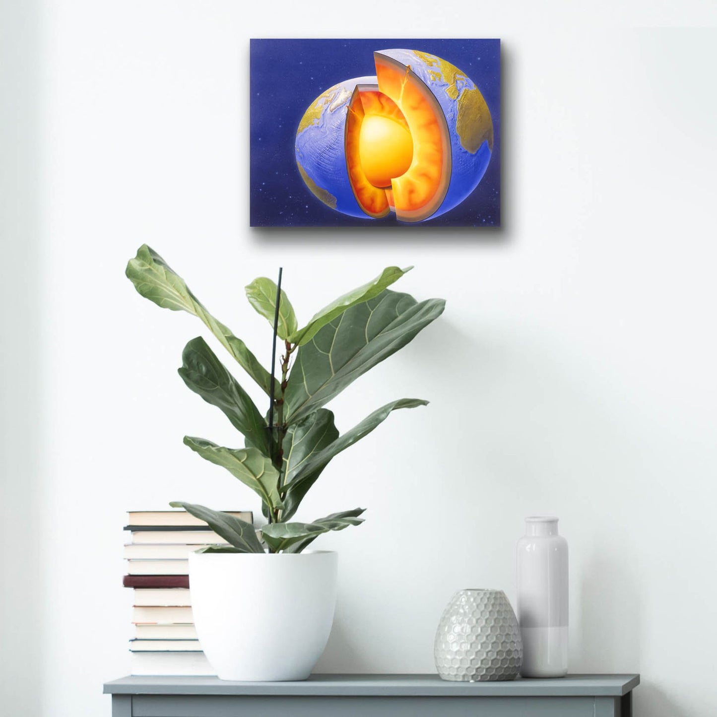 Epic Art 'The Earth' by Harro Maass, Acrylic Glass Wall Art,16x12