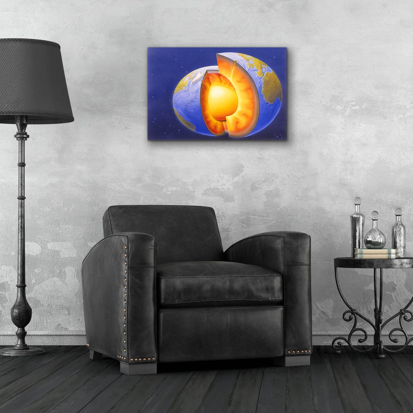 Epic Art 'The Earth' by Harro Maass, Acrylic Glass Wall Art,24x16