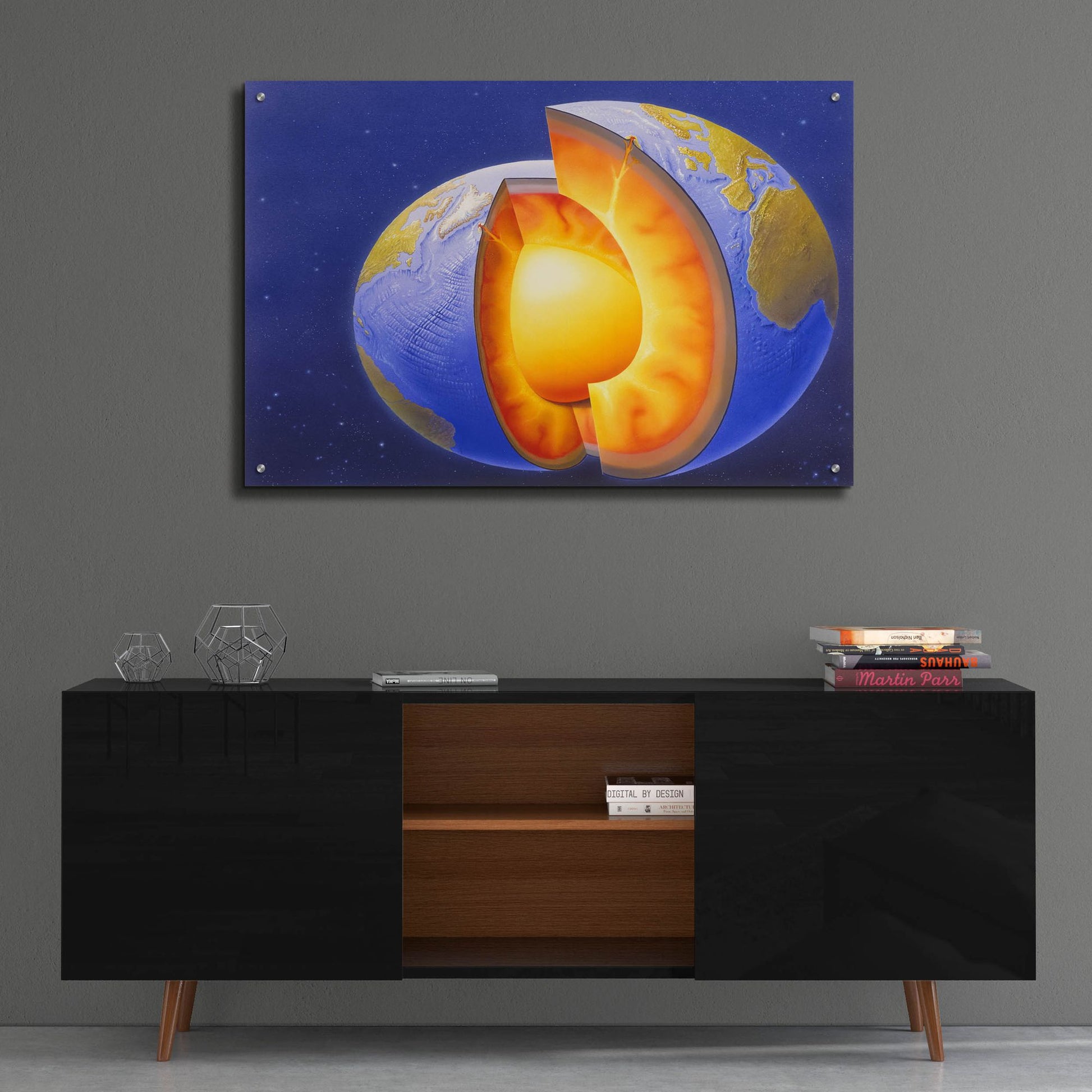 Epic Art 'The Earth' by Harro Maass, Acrylic Glass Wall Art,36x24