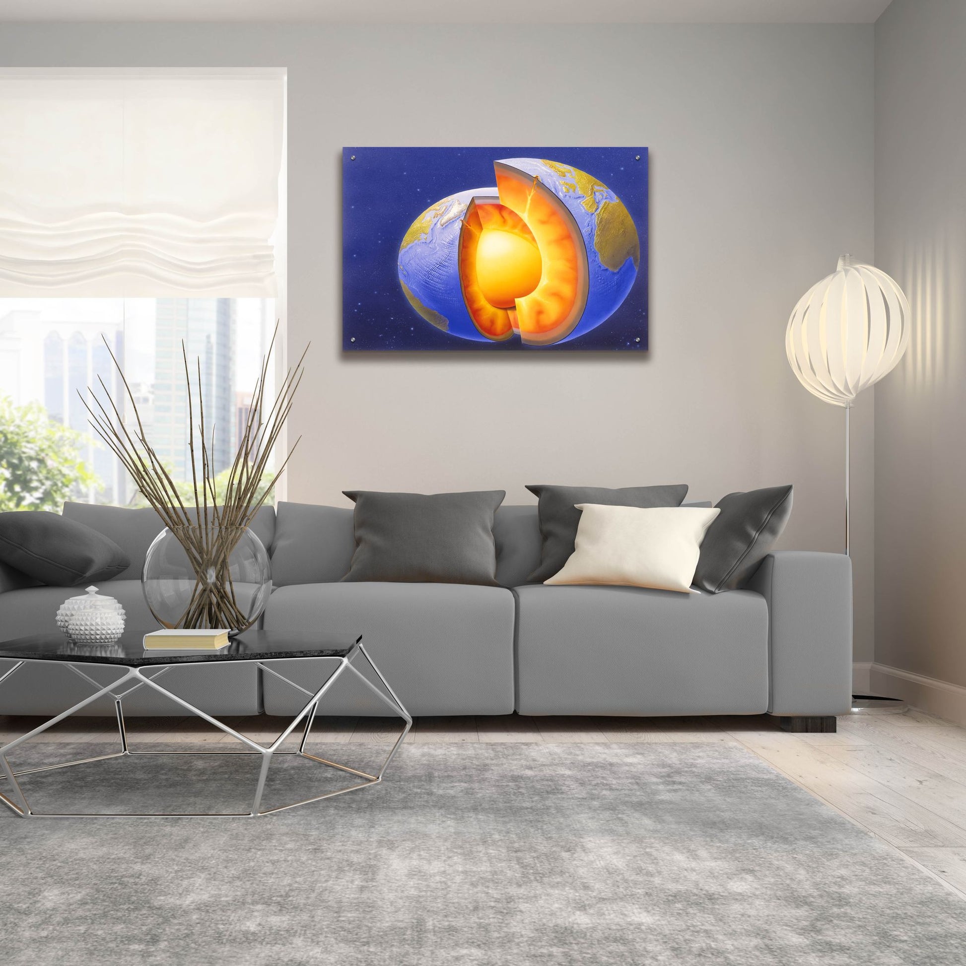 Epic Art 'The Earth' by Harro Maass, Acrylic Glass Wall Art,36x24