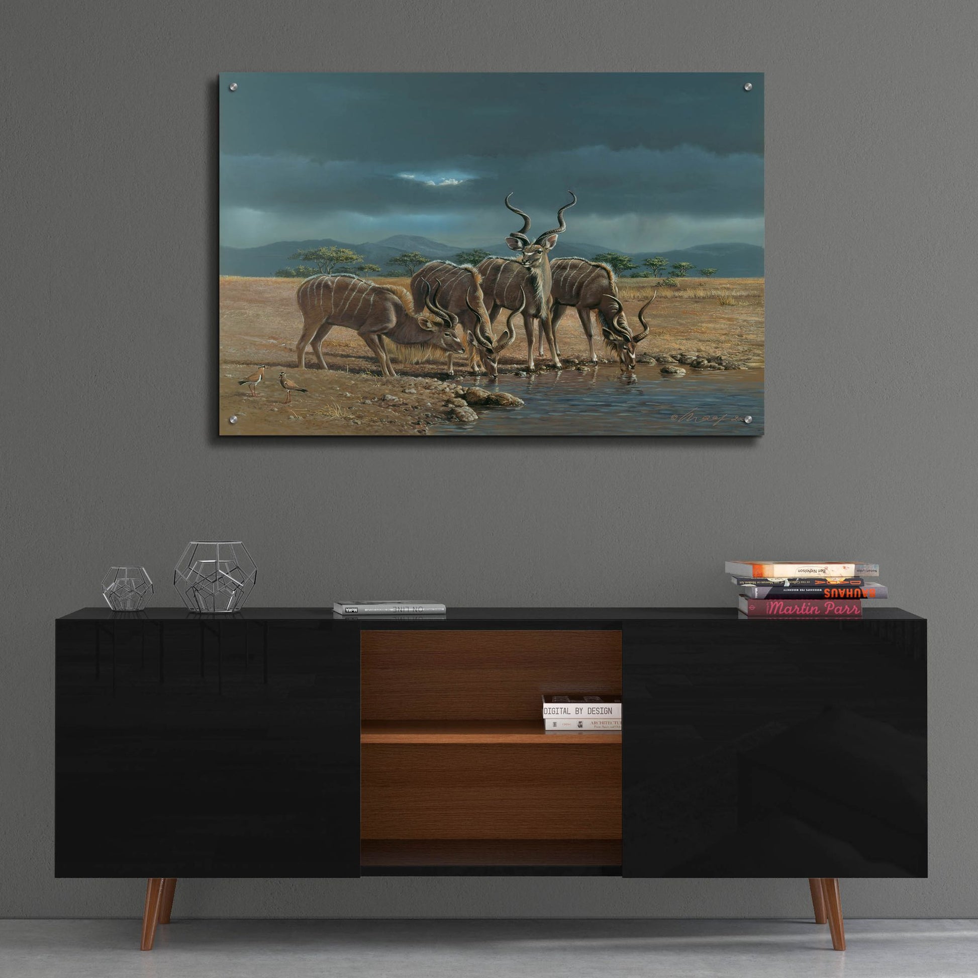 Epic Art 'Greater Kudus' by Harro Maass, Acrylic Glass Wall Art,36x24