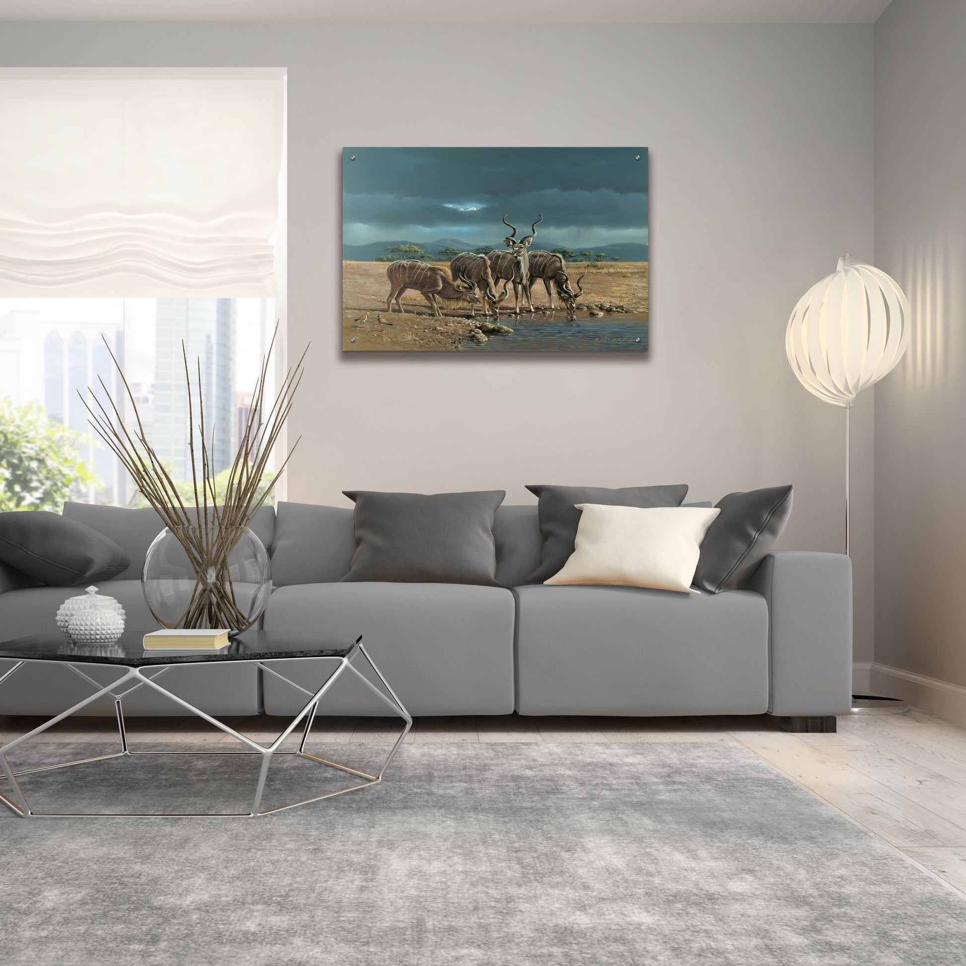 Epic Art 'Greater Kudus' by Harro Maass, Acrylic Glass Wall Art,36x24