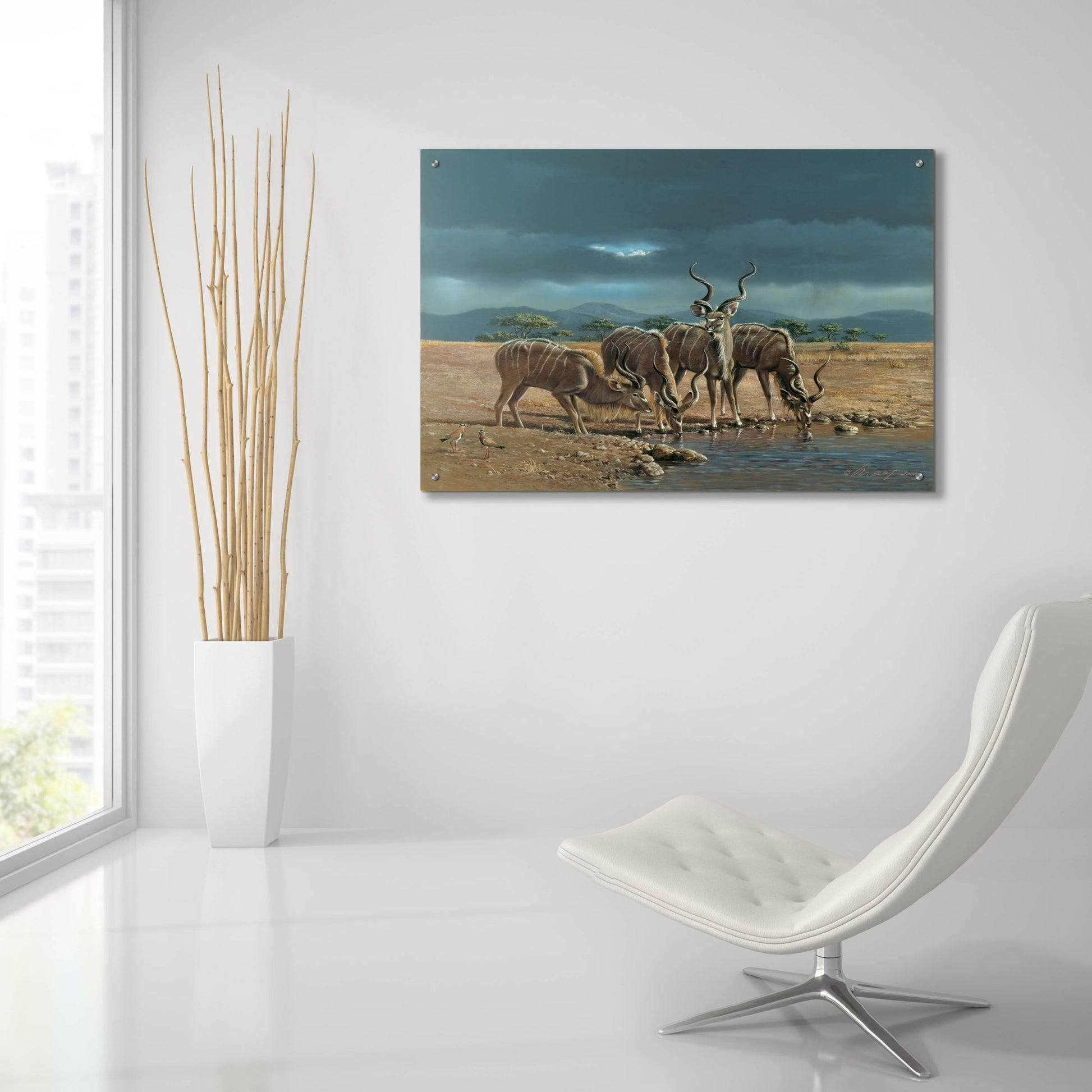 Epic Art 'Greater Kudus' by Harro Maass, Acrylic Glass Wall Art,36x24