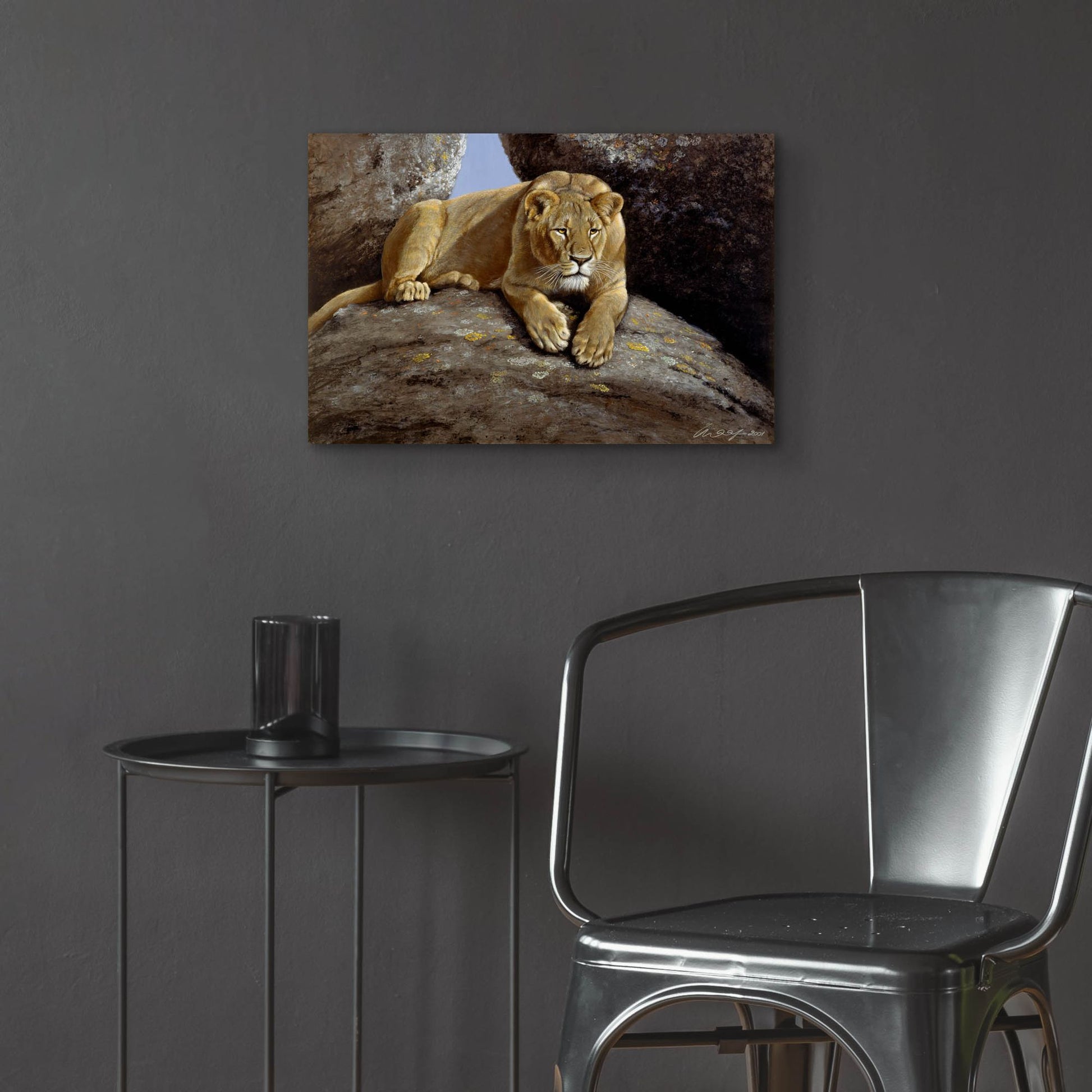 Epic Art 'Lioness' by Harro Maass, Acrylic Glass Wall Art,24x16