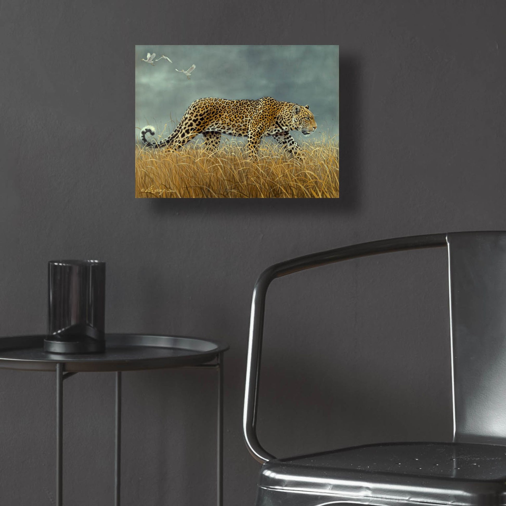 Epic Art 'Leopard 2' by Harro Maass, Acrylic Glass Wall Art,16x12