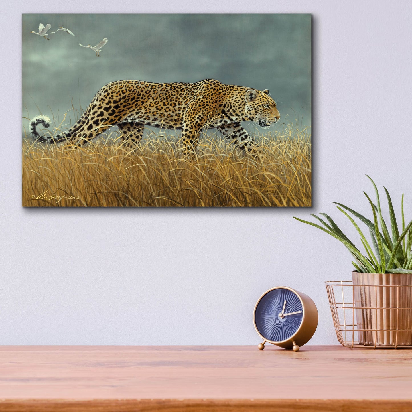 Epic Art 'Leopard 2' by Harro Maass, Acrylic Glass Wall Art,16x12