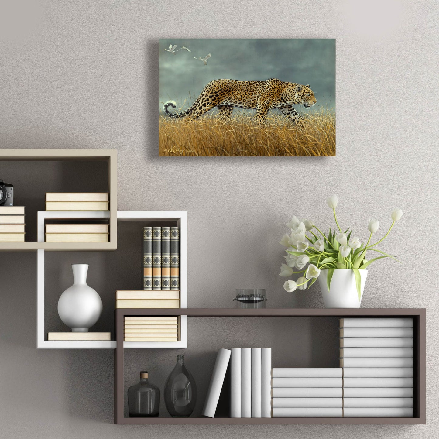 Epic Art 'Leopard 2' by Harro Maass, Acrylic Glass Wall Art,24x16