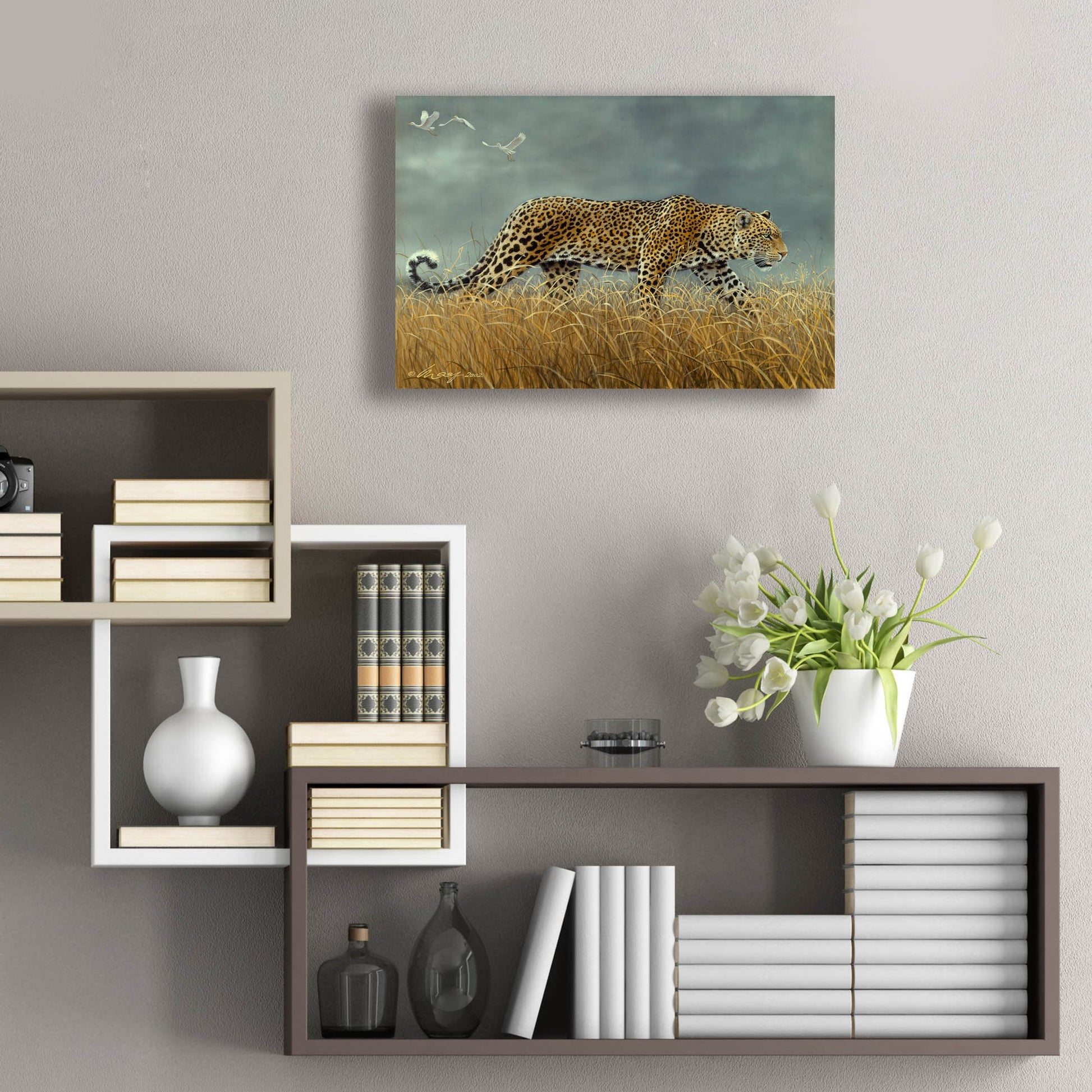 Epic Art 'Leopard 2' by Harro Maass, Acrylic Glass Wall Art,24x16